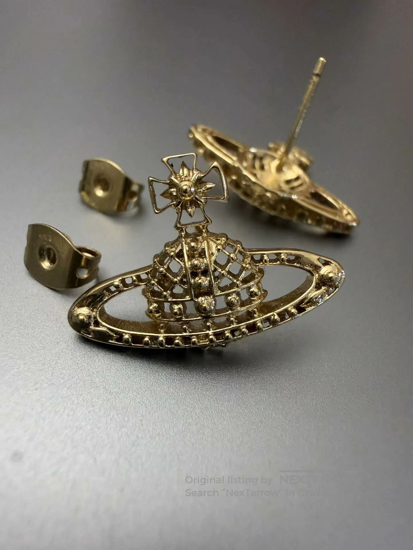 Vivienne Westwood Vivienne Westwood Saturn Earrings. Size ONE SIZE - 3 Thumbnail