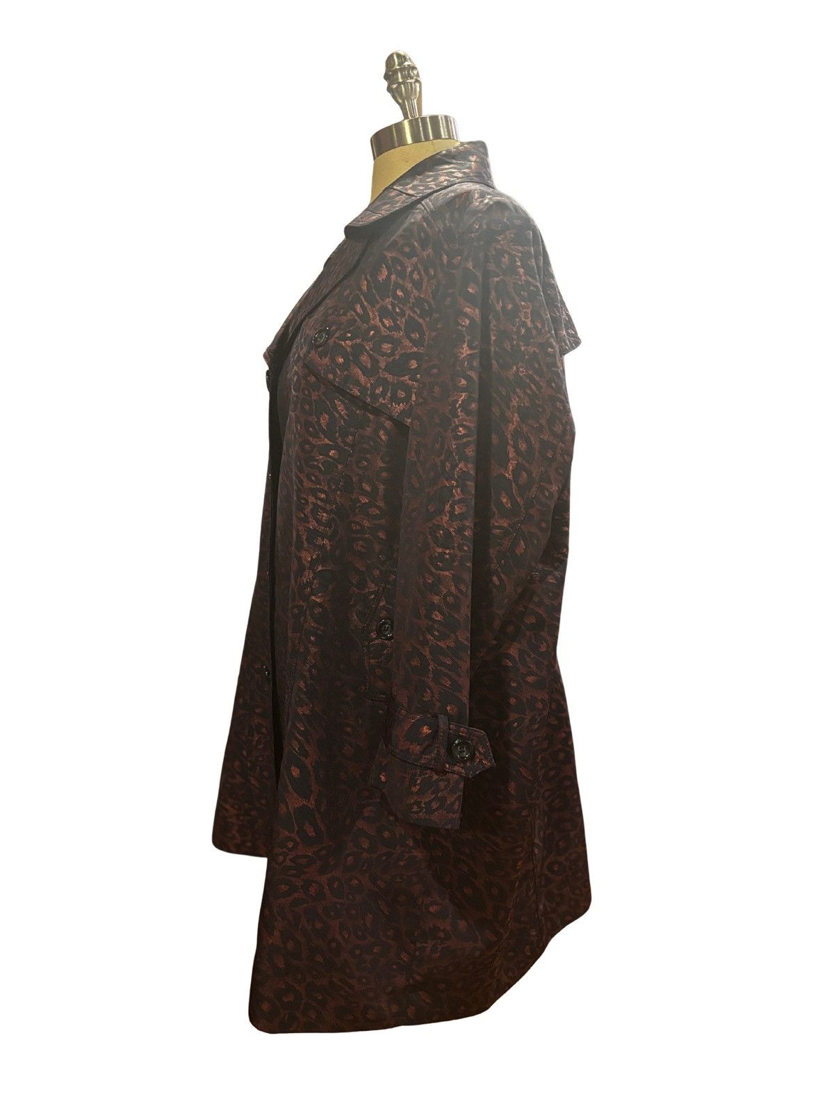 Other Women’s purple trench Coat.wc1011 Size XL / US 12-14 / IT 48-50 - 3 Thumbnail