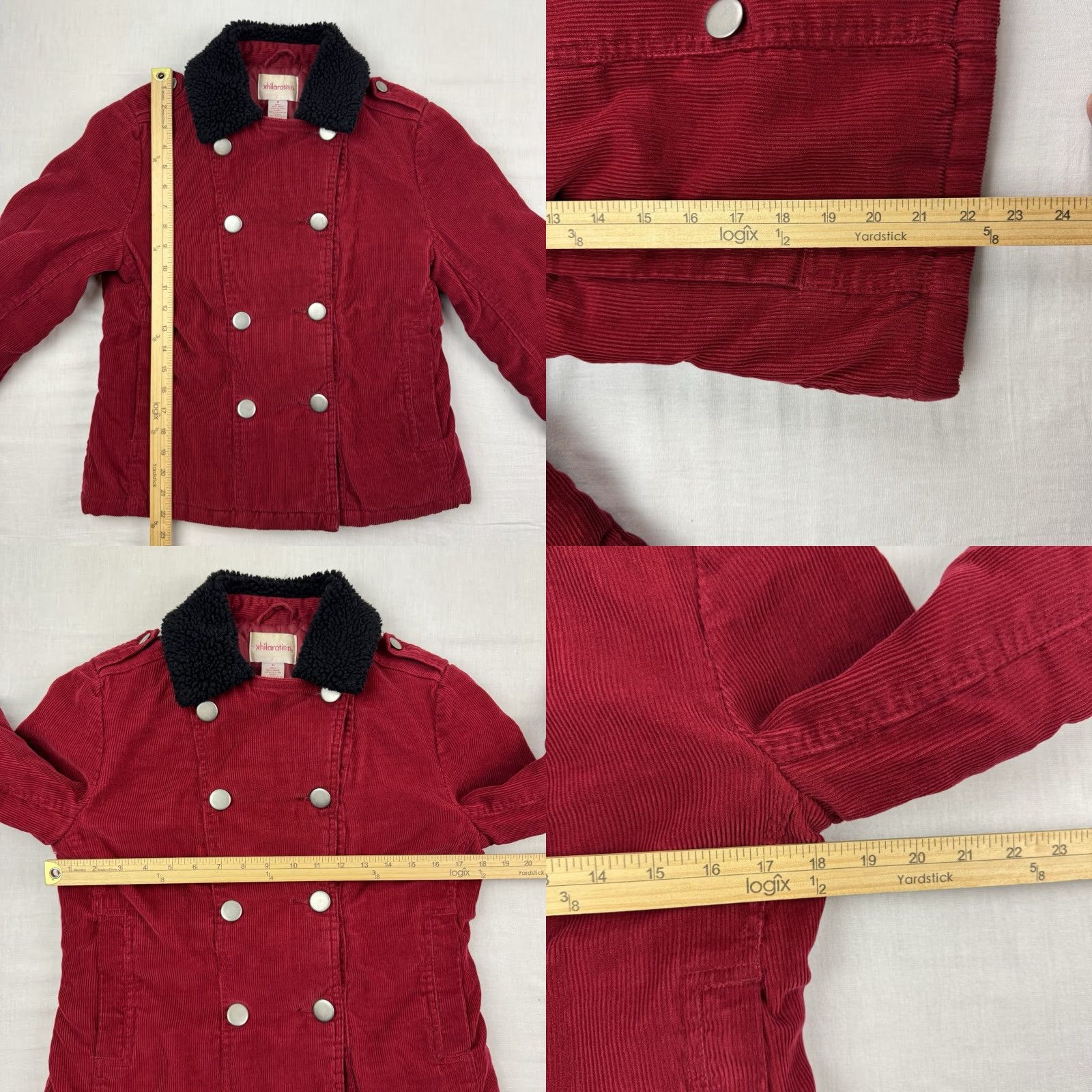 Vintage VINTAGE Xhilaration Corduroy Jacket Womens M Button Up Hipster Red 90s Mens Womens Size M / US 6-8 / IT 42-44 - 8 Thumbnail