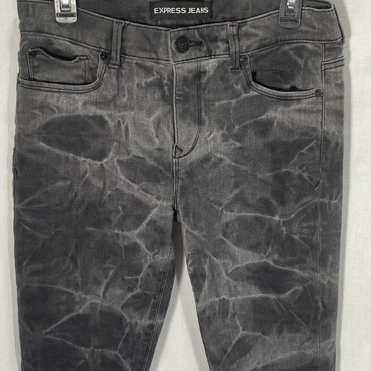 Express MIA Tie dye low rise skinny jeans Size 32" / US 10 / IT 46 - 3 Thumbnail