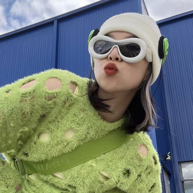 Electric Visual Punk Street ins style custom avant-garde sunglasses Size ONE SIZE - 3 Thumbnail