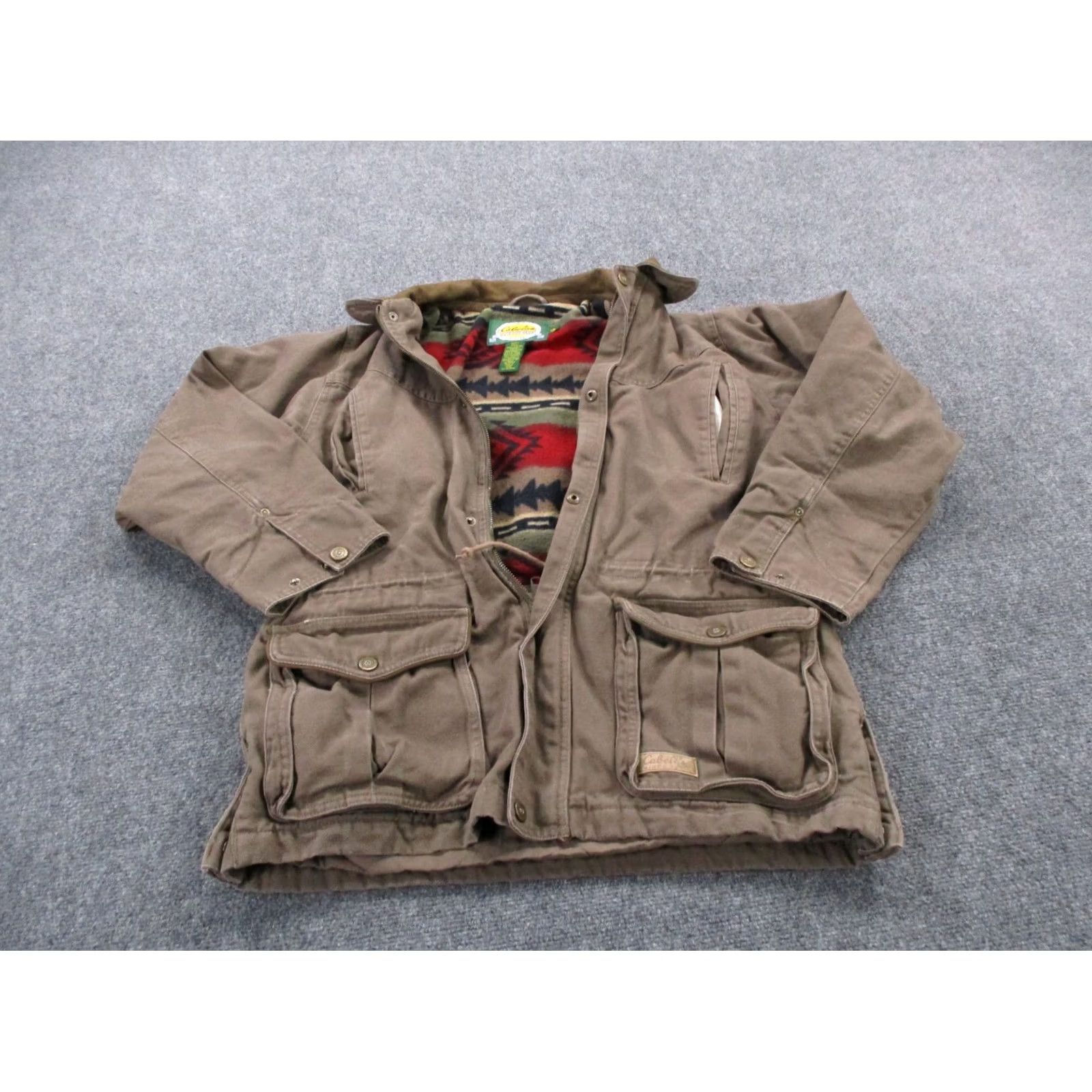 Vintage Cabela's Jacket Mens M Aztec Lined Fleece Hunting Outdoors Hiking Southwestern Size US M / EU 48-50 / 2 - 3 Thumbnail