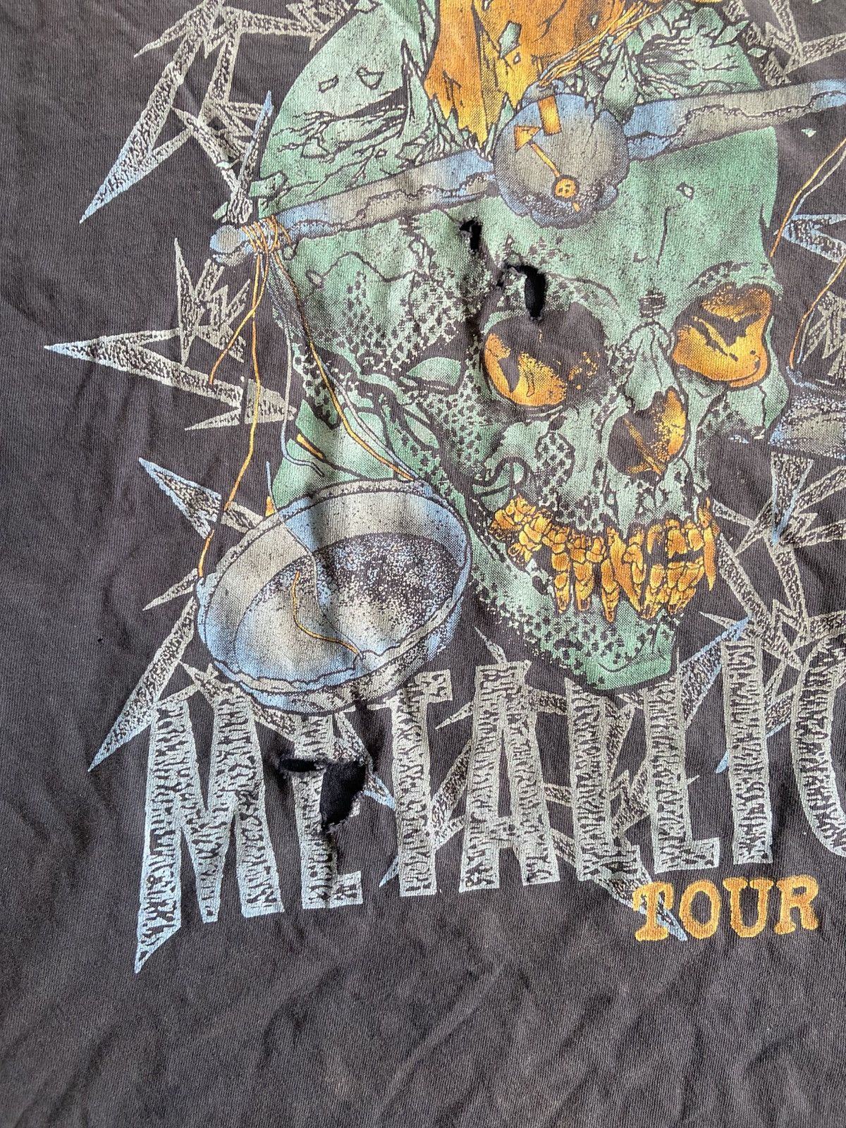 Band Tees × Metallica × Vintage 1997 Metallica Tour Tee Size US XXL / EU 58 / 5 - 4 Thumbnail