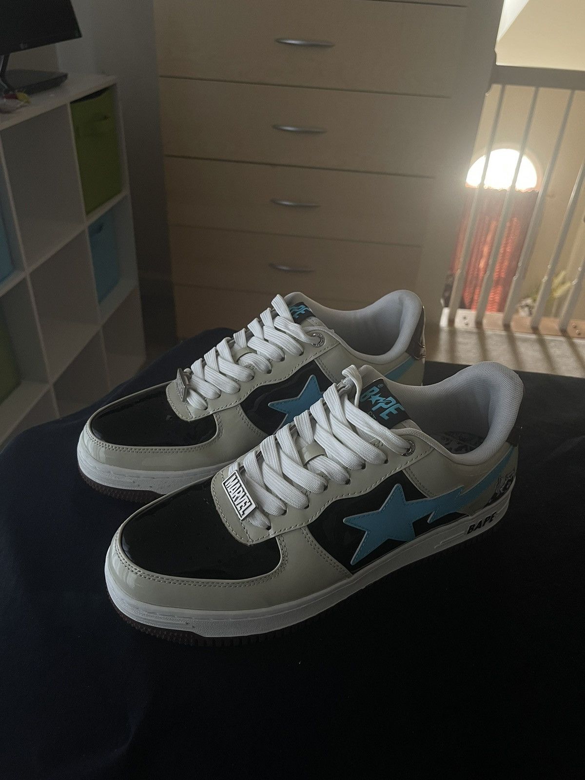 Bape × Marvel Comics Bape x Marvel Rocket Raccoon Bapesta Size US 9.5 / EU 42-43 - 1 Thumbnail