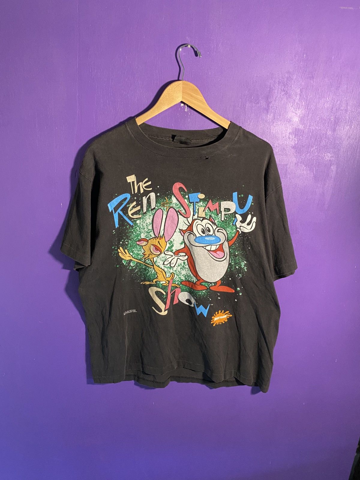 Other Vintage 1991 Ren N Stimpy show faded t-shirt Size US XL / EU 56 / 4 - 1 Thumbnail