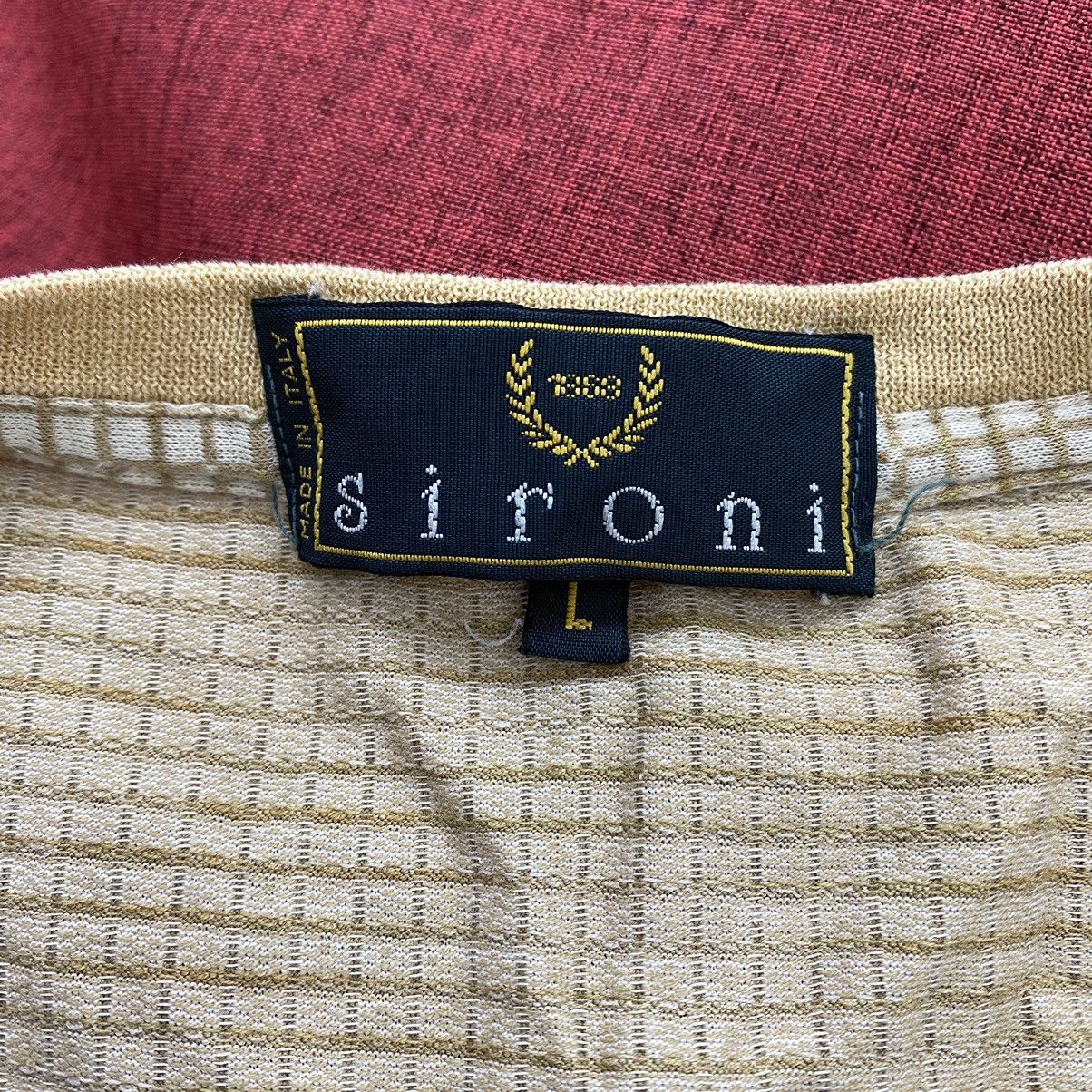 Other SIRONI Italian Brand Check Tartan Pocket Cream Short Sleeve Size US L / EU 52-54 / 3 - 4 Thumbnail