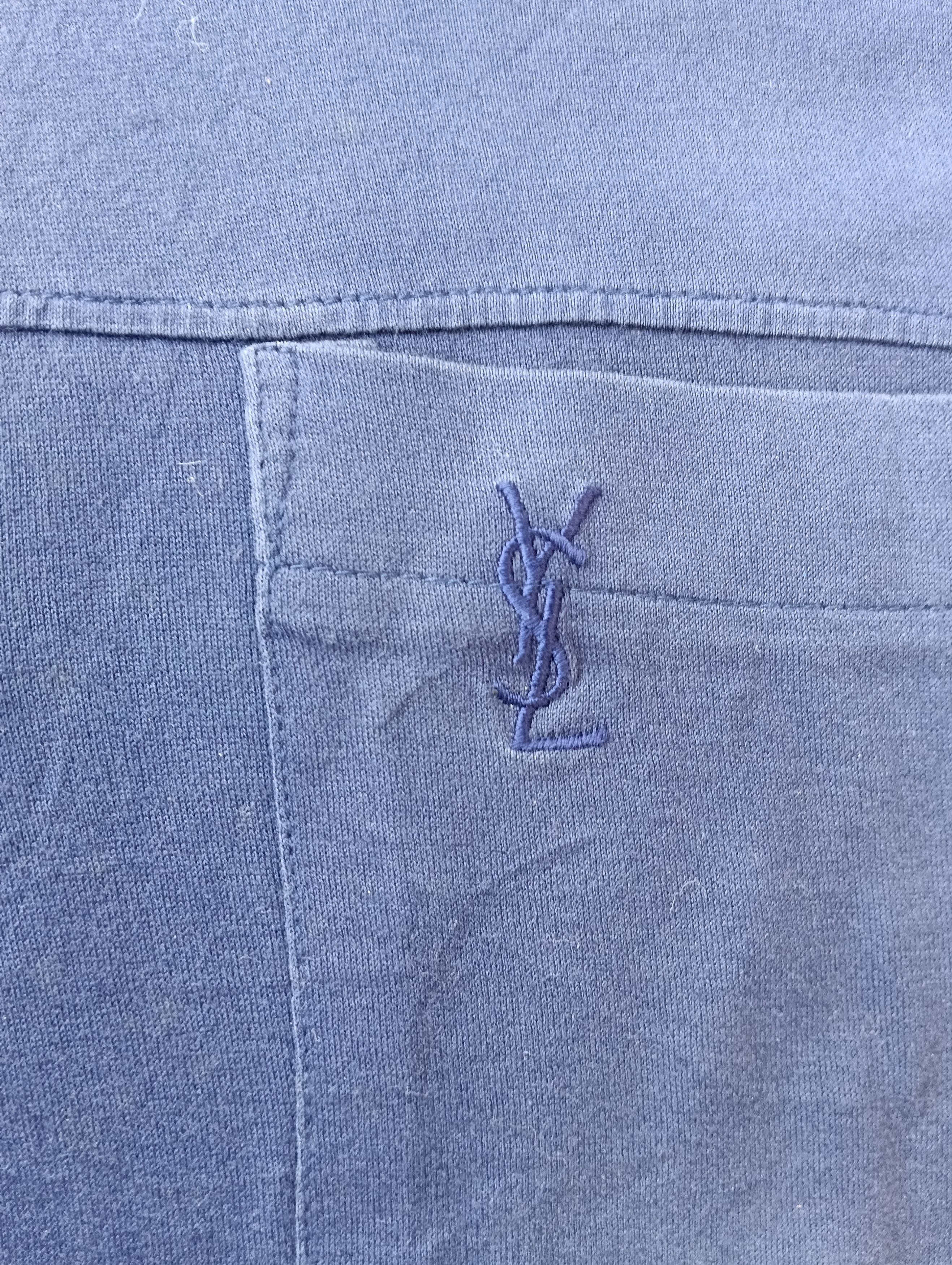 Designer × Japanese Brand × Yves Saint Laurent YSL tricot single stitch shirts Size US M / EU 48-50 / 2 - 4 Thumbnail