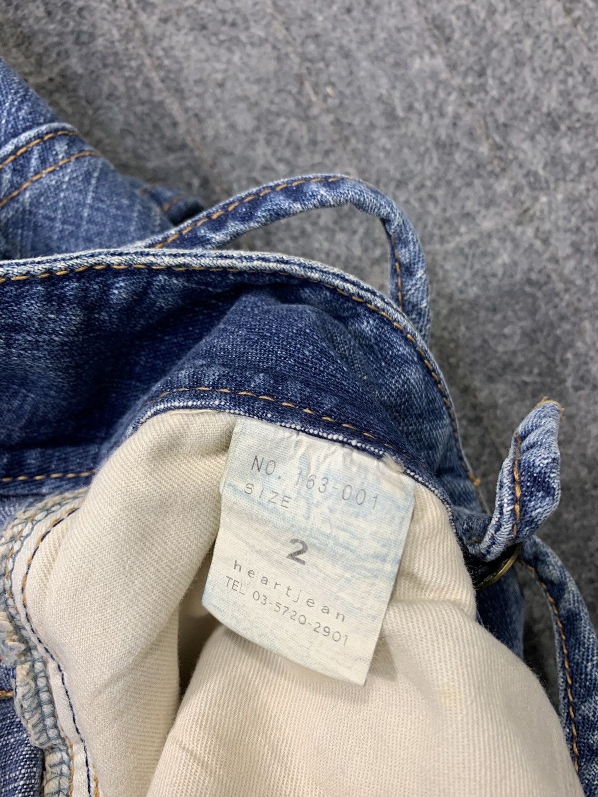 Japanese Brand Heartjean Japan Smock Uniform Indigo Straight Cut Zipper Size 32" / US 10 / IT 46 - 11 Thumbnail
