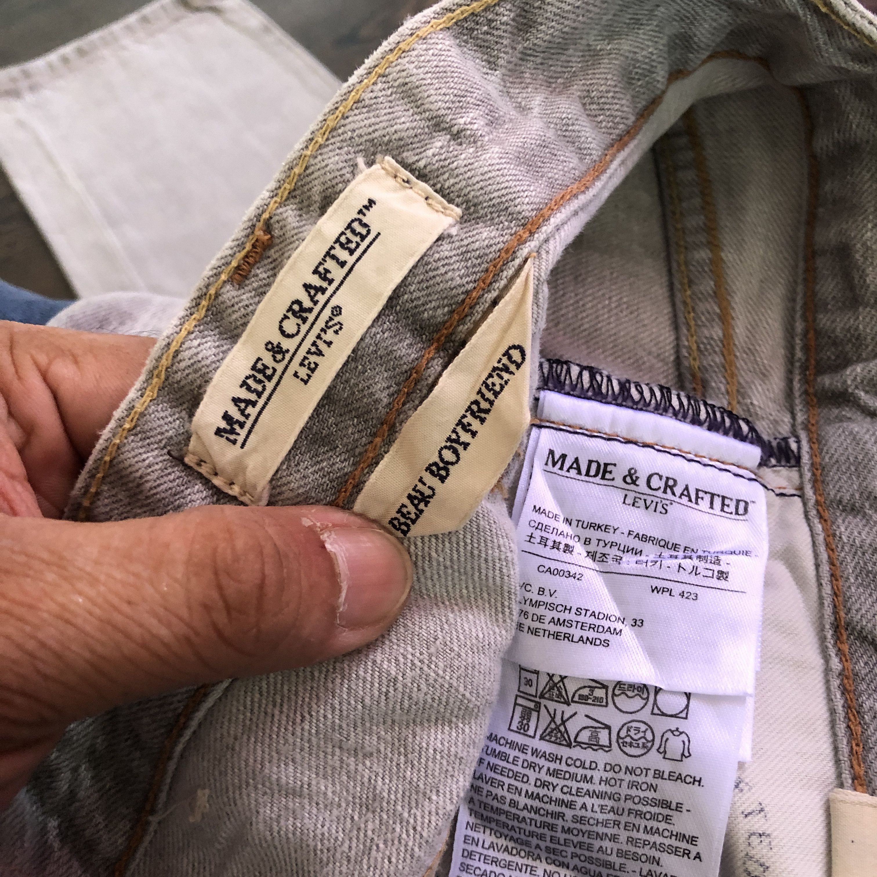 Levi's Vintage Levis Made & Crafted Jeans Levi's Gray Faded Denim Size US 32 / EU 48 - 8 Thumbnail