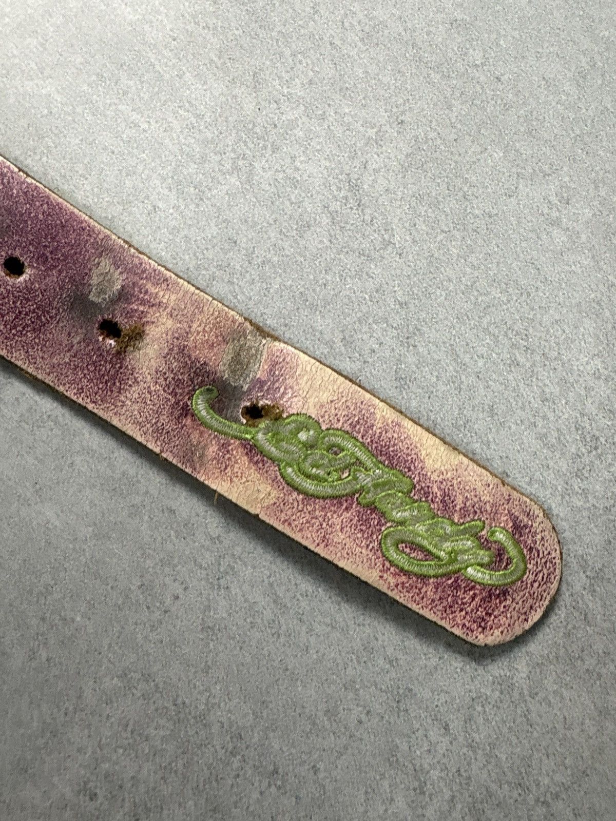 Ed Hardy Ed Hardy Leather Belt Koi Fish Japanese Vintage Y2K Tattoo Size ONE SIZE - 10 Thumbnail
