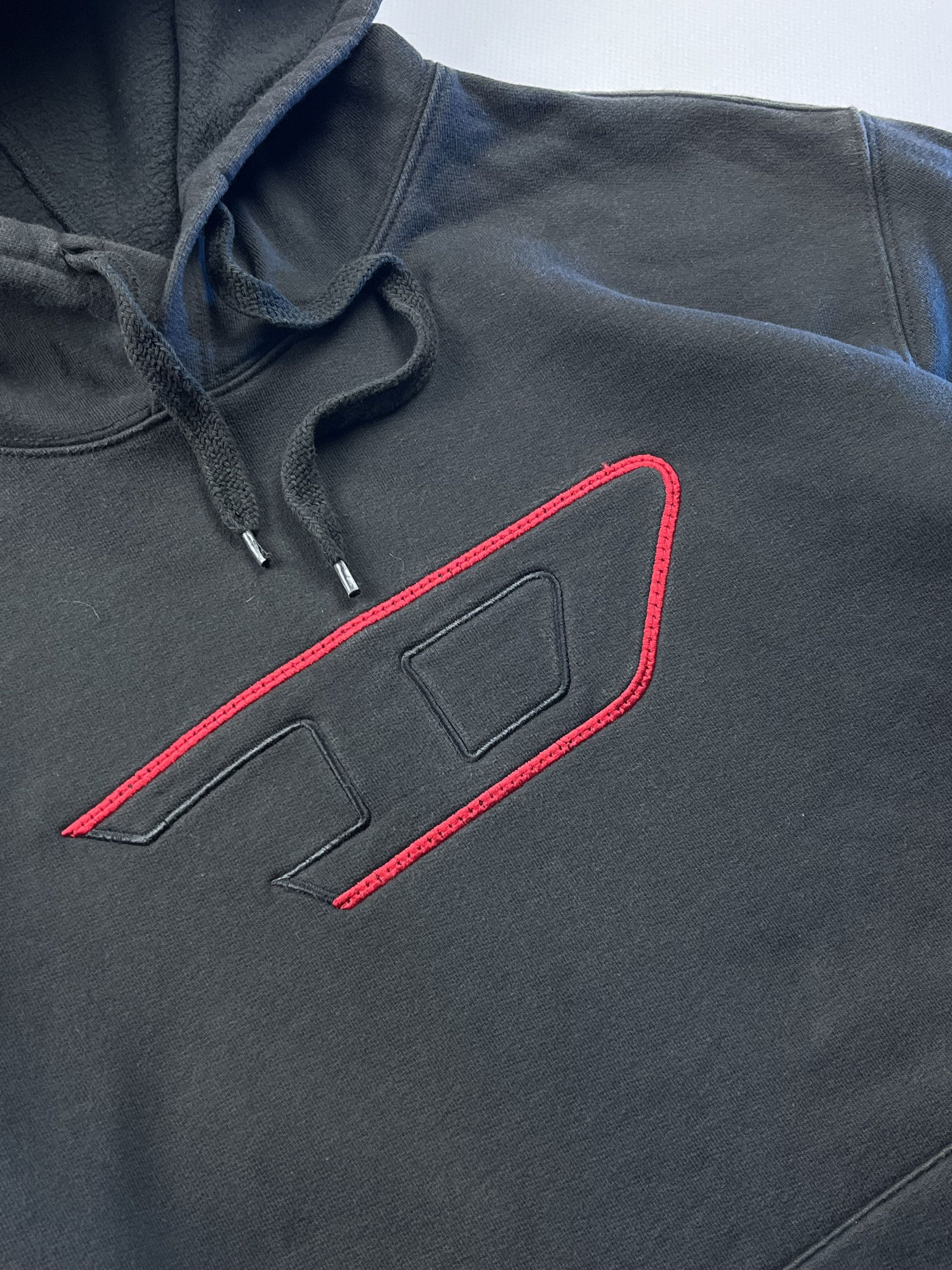 Diesel × Vintage Rare DIESEL Center Logo Vintage Hoodie Size US L / EU 52-54 / 3 - 2 Thumbnail