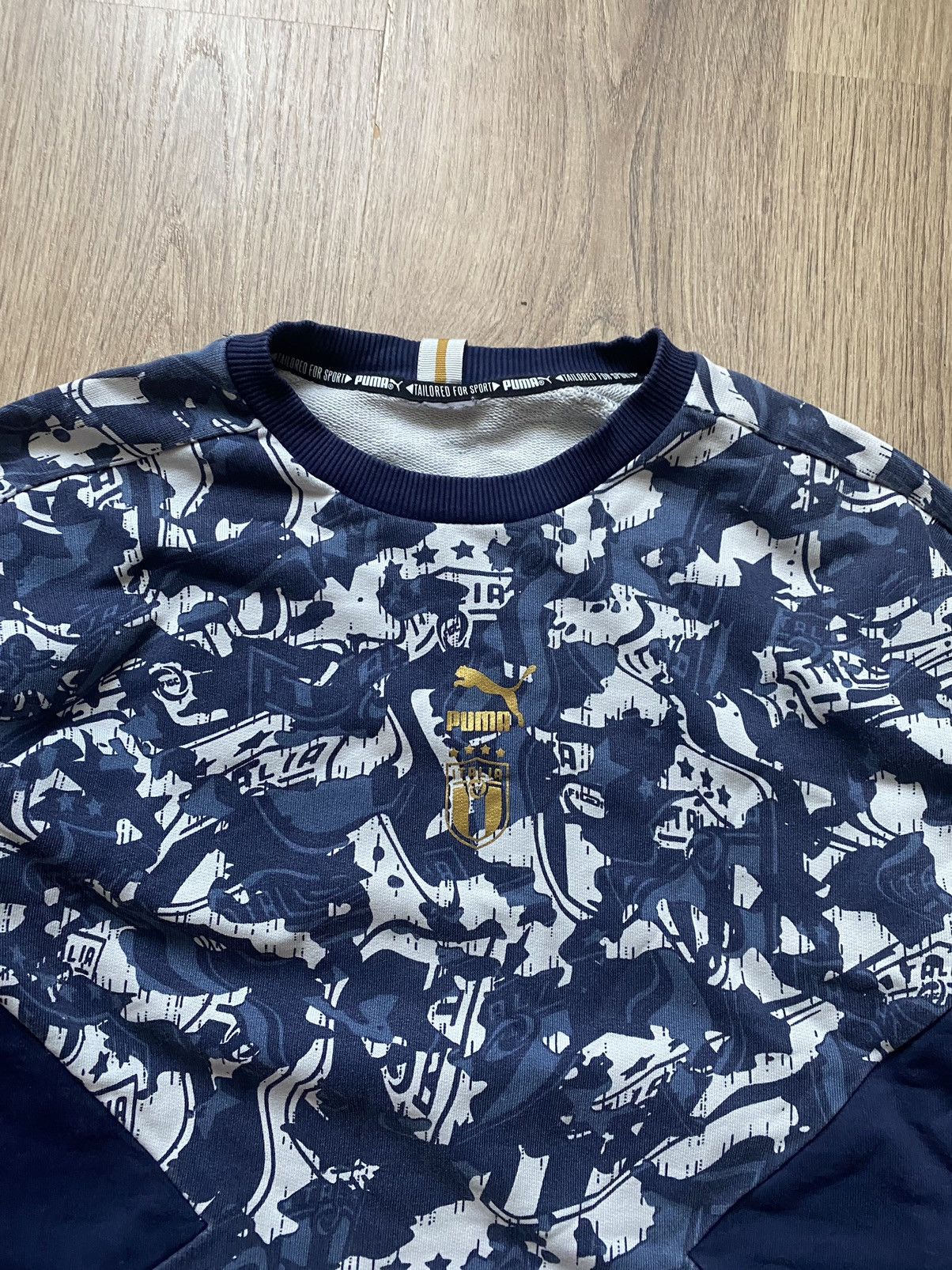 Puma × Vintage 🚨🚨VINTAGE Puma Italy Big Logo Nylon Sweatshirt 🚨🚨 Size US S / EU 44-46 / 1 - 3 Thumbnail