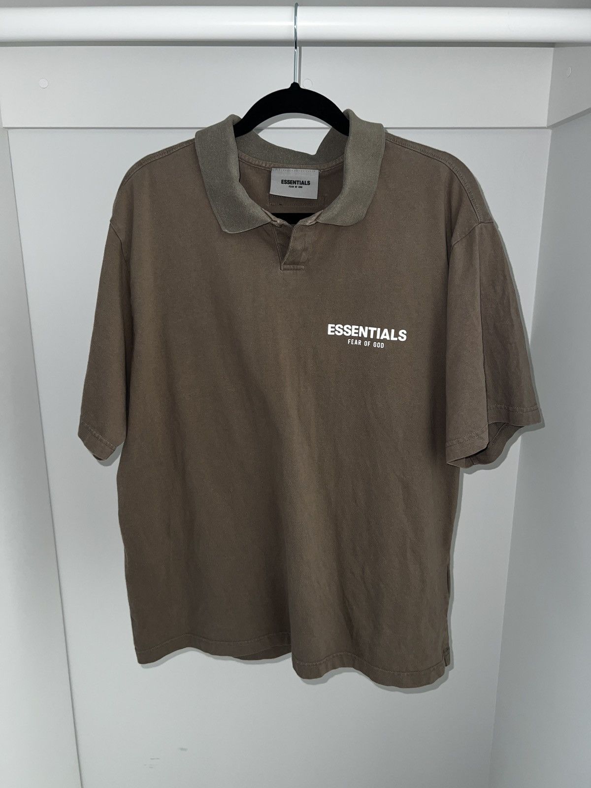 Essentials 🔥🔥 Fear Of God Essentials Brown Cotton Polo Shirt Size US M / EU 48-50 / 2 - 3 Thumbnail