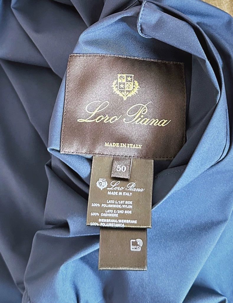 Loro Piana LORO PIANA Navy blue double-faced pilot jacket Size US M / EU 48-50 / 2 - 9 Thumbnail
