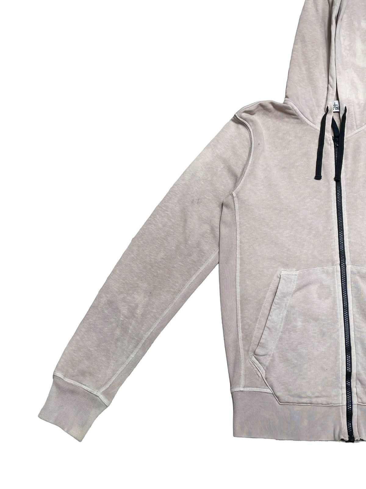 Stone Island Isla Zip Up Hooded Sweatshirt Dry Grey 2000s Size US S / EU 44-46 / 1 - 3 Thumbnail