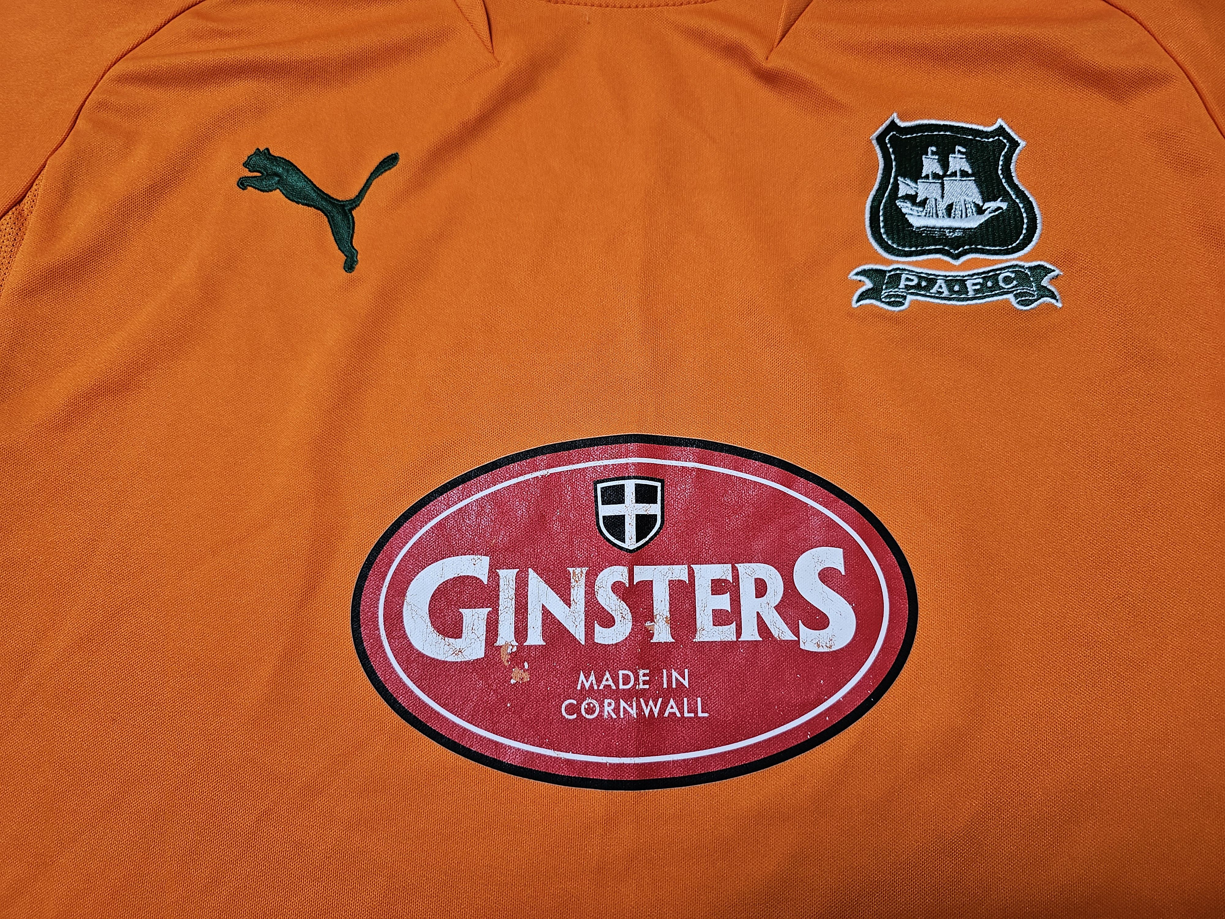 Puma × Vintage PLYMOUTH ARGYLE 2008 2009 AWAY FOOTBALL SHIRT SOCCER JERSEY Size US L / EU 52-54 / 3 - 3 Thumbnail