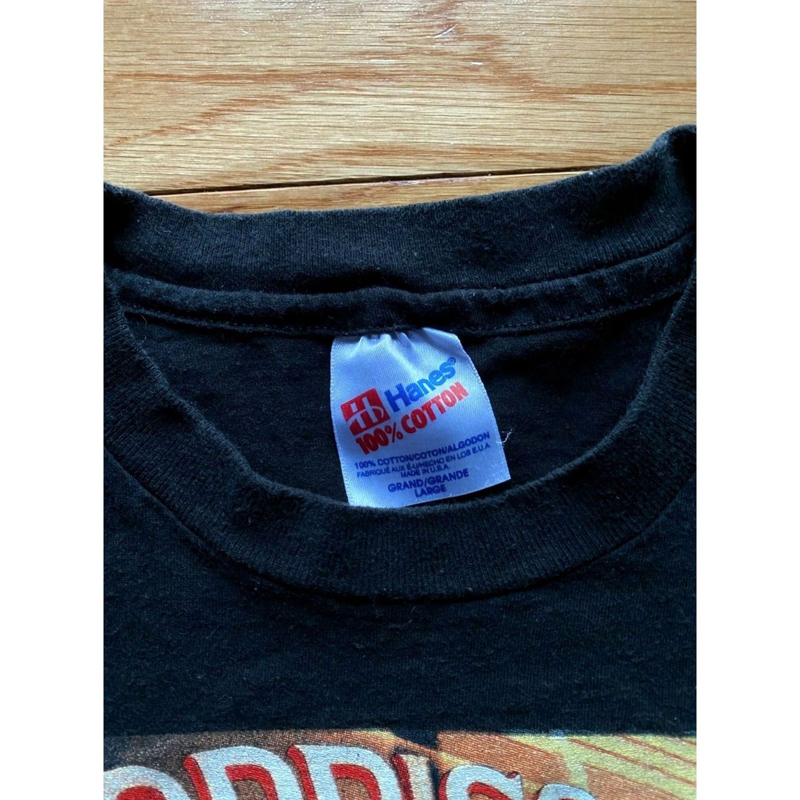 Hanes VINTAGE The DOORS VTG Shirt Black 1990s Hanes Size L Unisex Short Sleeve Graphic Tee Mens Womens Fans Size US L / EU 52-54 / 3 - 3 Thumbnail