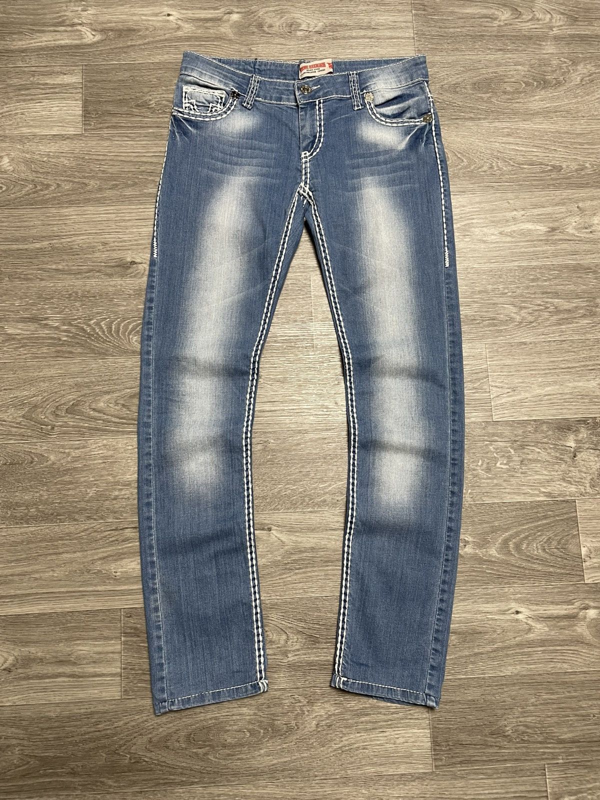 True Religion Vintage True Religion Blue Skinny Fit Jeans Y2K Size US 31 - 2 Thumbnail