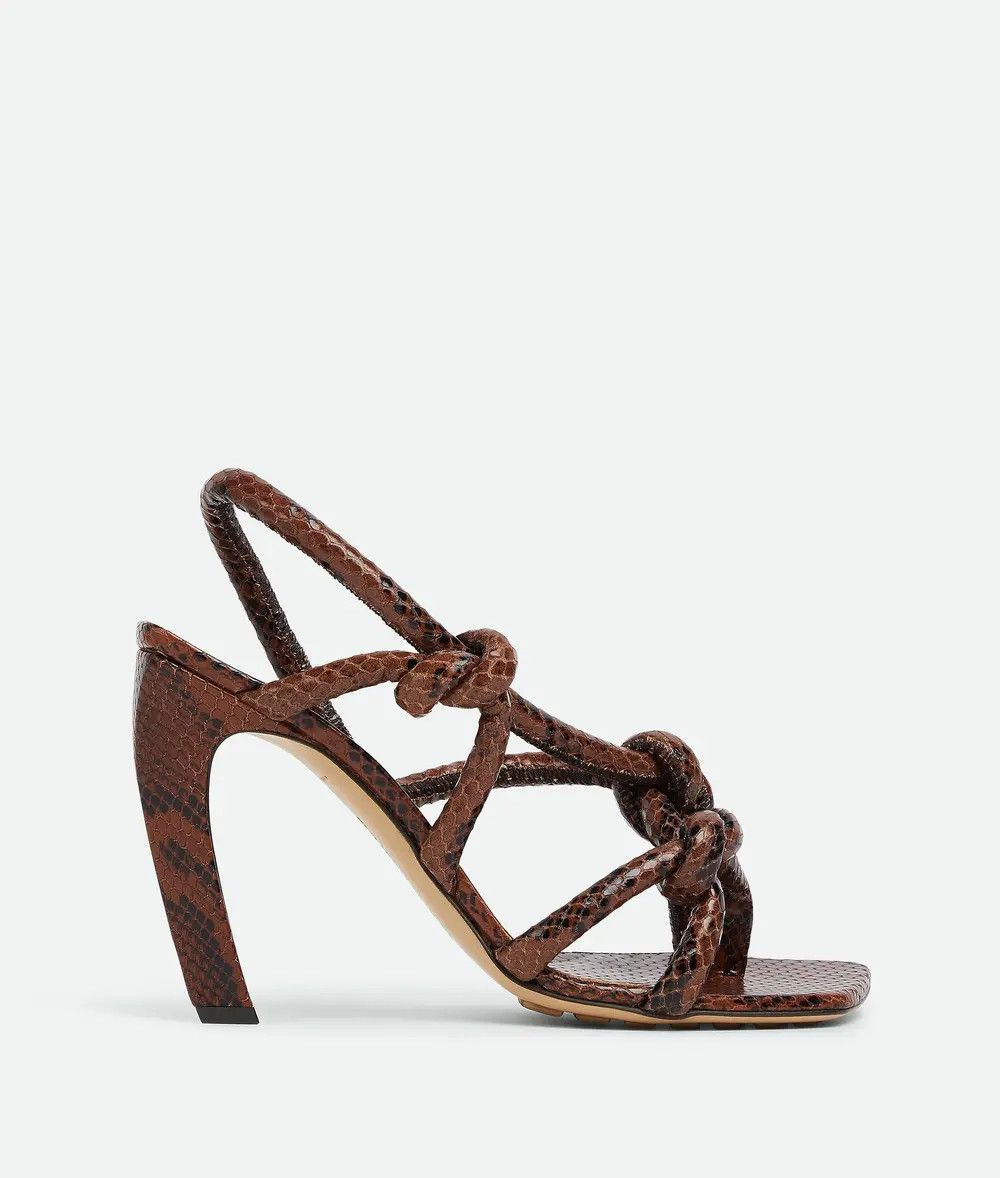 Bottega Veneta o1n1vont1225 Jimbo Slingback Sandals in Brown Size US 5 / IT 35 - 1 Thumbnail