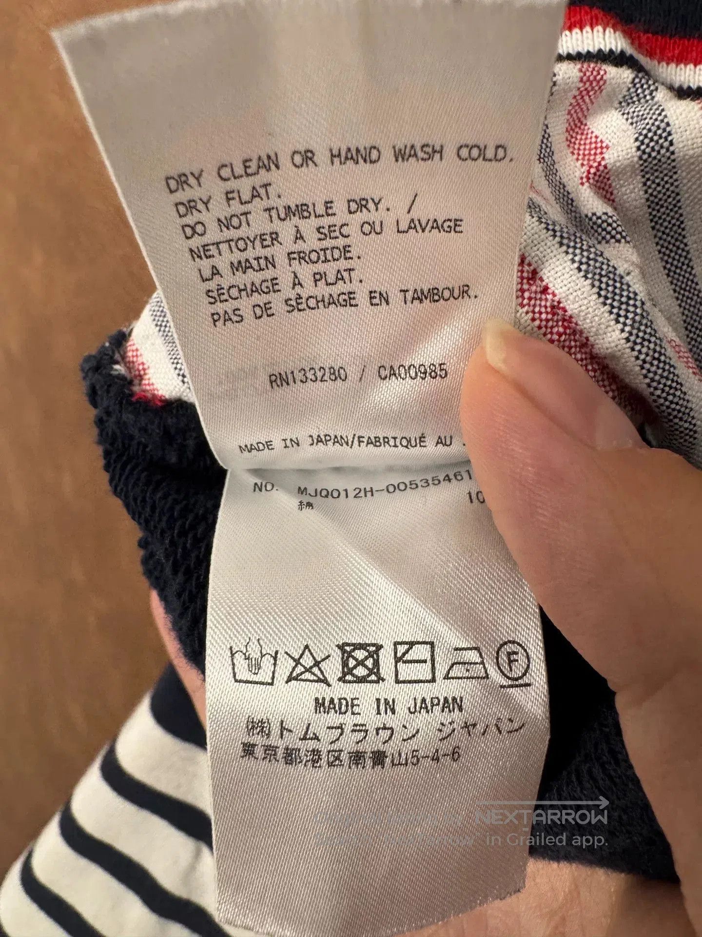 Thom Browne Thom Browne Navy Knit Four-Stripe Shorts. Size US 26 / EU 42 - 5 Thumbnail