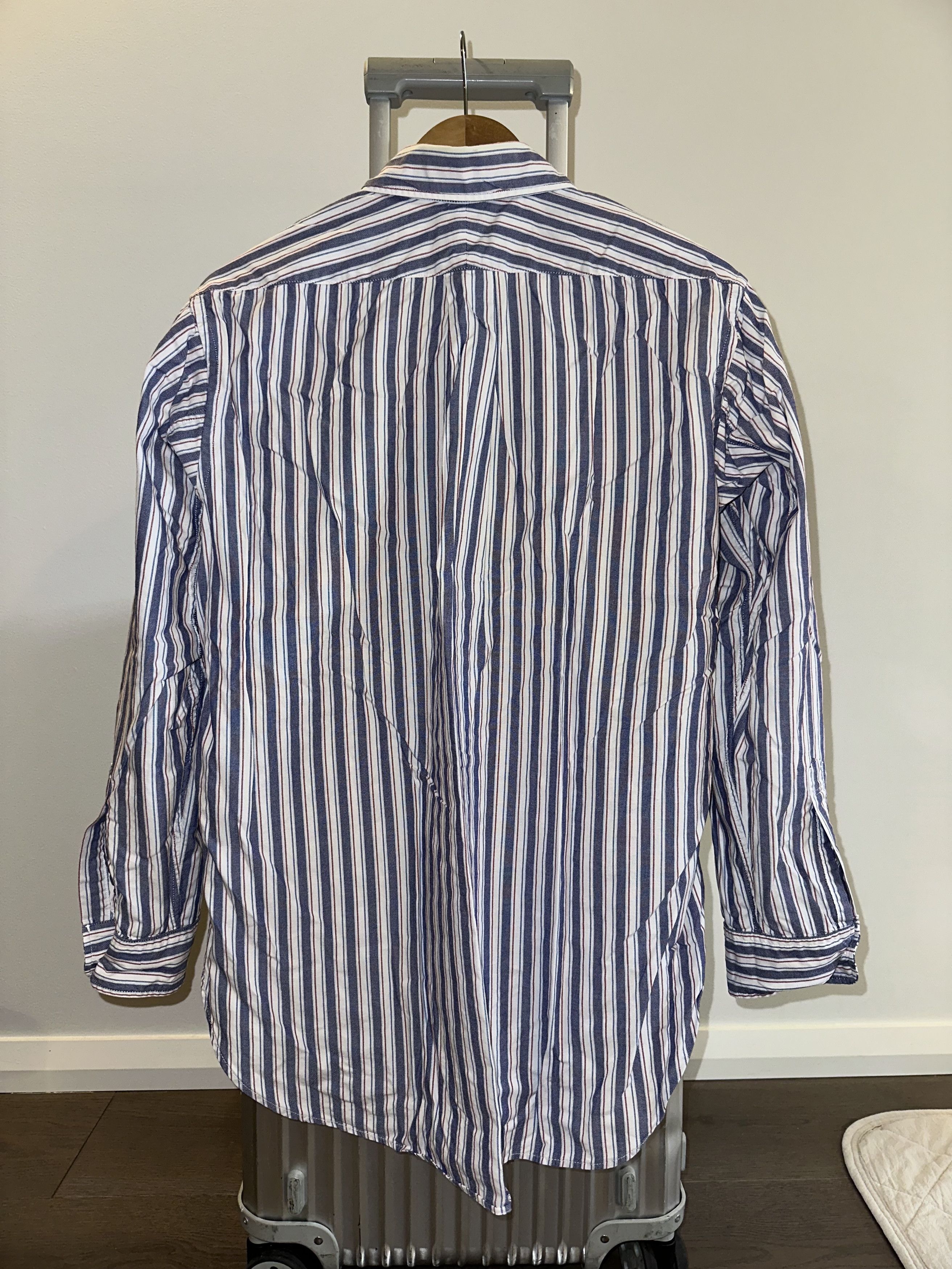 Engineered Garments 19 Century BD Oxford Shirt / White Blue Red Stripe Size US S / EU 44-46 / 1 - 7 Thumbnail