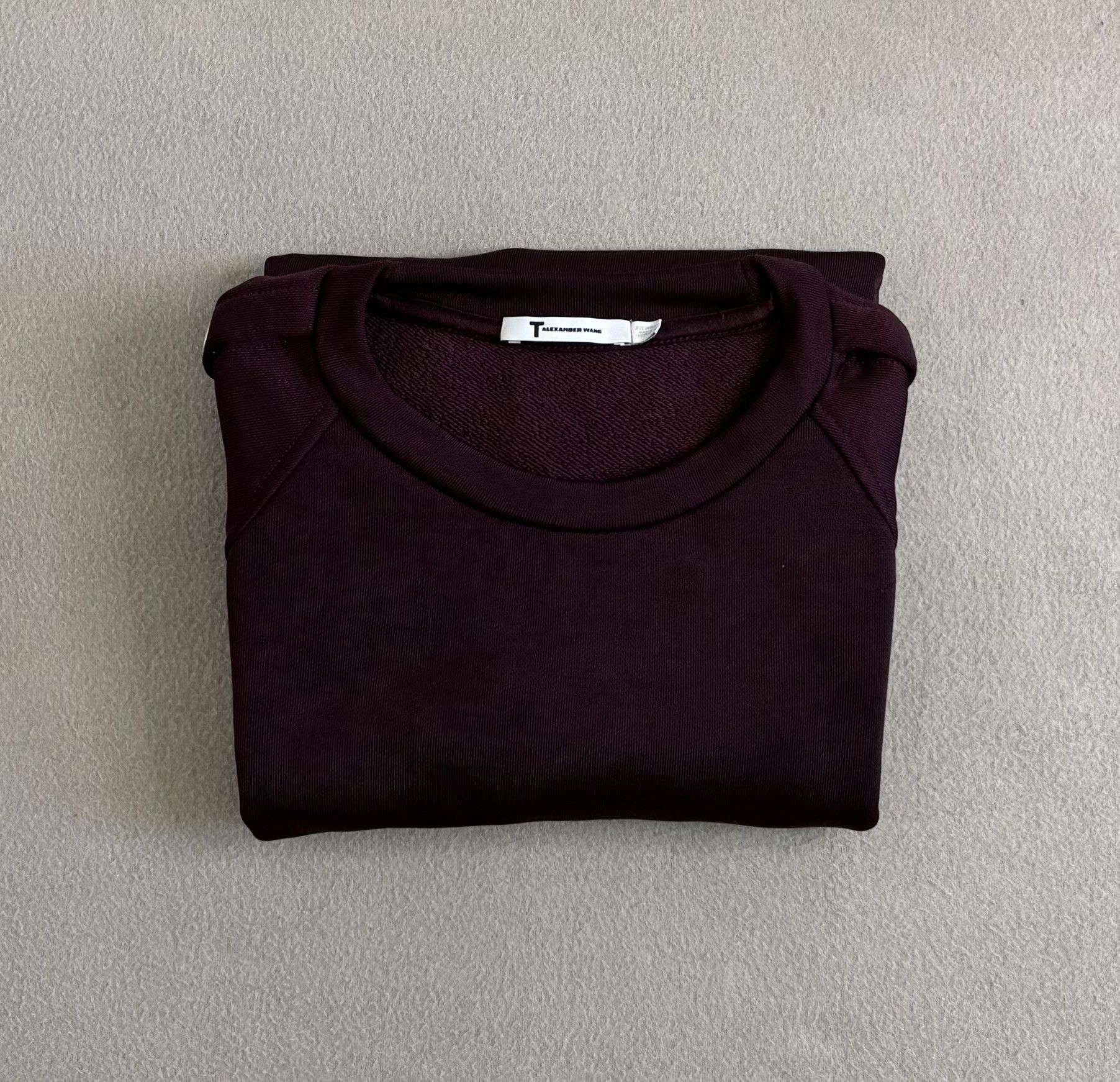 Alexander Wang × T by Alexander Wang T by Alexander Wang burgundy sweatshirt small Size S / US 4 / IT 40 - 15 Thumbnail