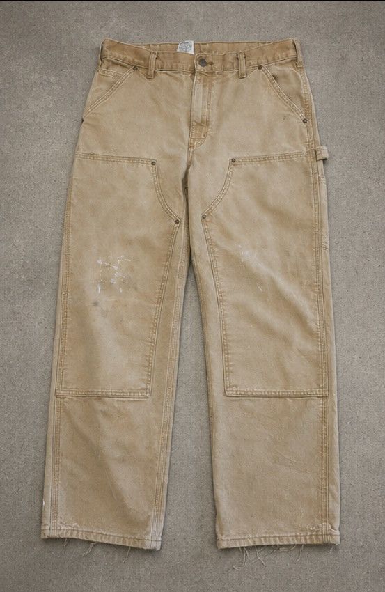 Carhartt CARHART DOUBLE KNEES INSANE FADE AND PAINT MARKS Size US 36 / EU 52 - 1 Thumbnail