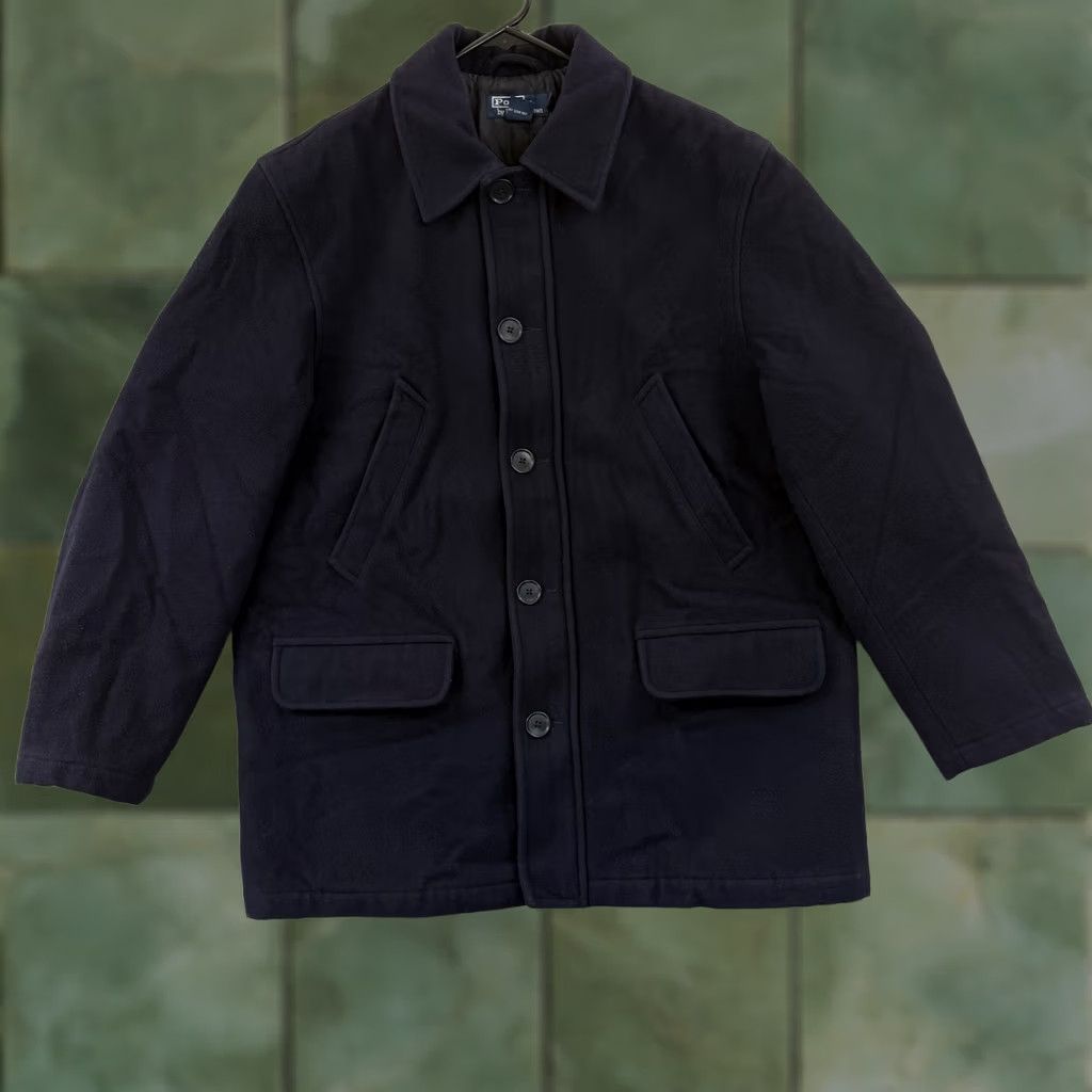 Polo Ralph Lauren Vintage Polo Ralph Lauren Pea Coat Mens Medium Wool Zip Button Quilted Jacket Size US M / EU 48-50 / 2 - 1 Thumbnail