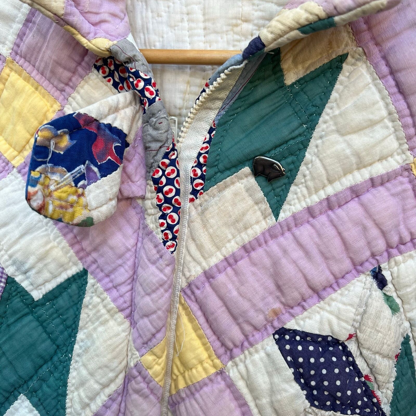 & Other Stories Rare Vintage 70’s Hand Quilted Zip Up Jacket Size XL 23x29 Size US XL / EU 56 / 4 - 5 Thumbnail