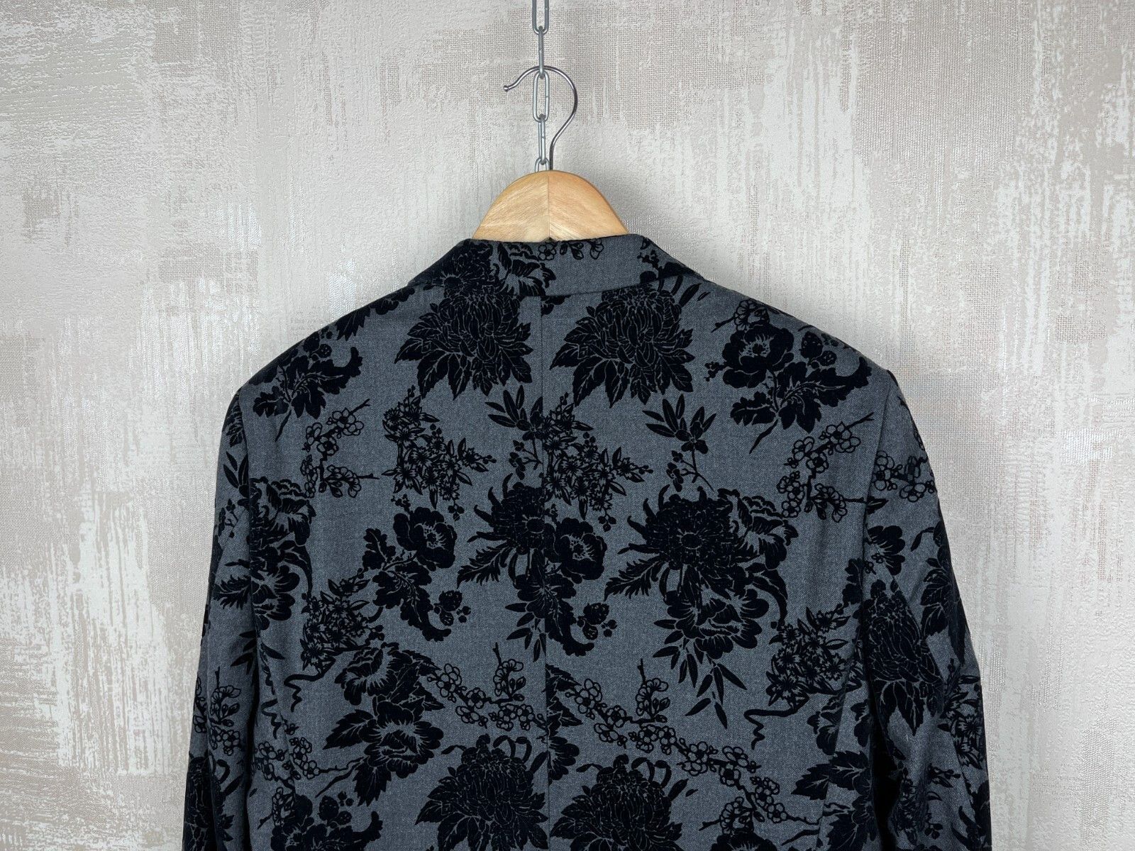 Noose & Monkey Noose & Monkey Paprika Jacket Floral Black Velvet Blazer Size US M / EU 48-50 / 2 - 12 Thumbnail