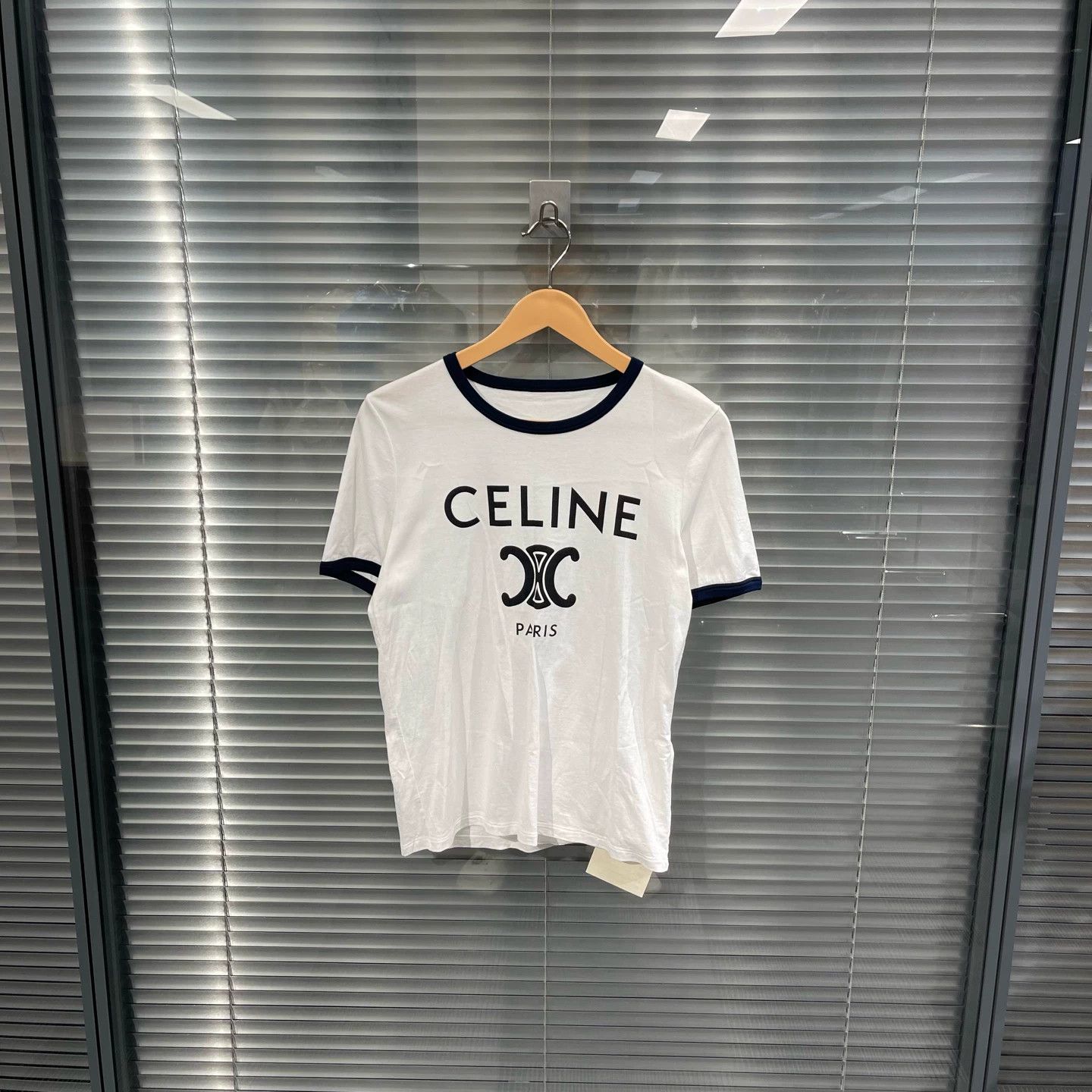 Celine Celine Triomphe Print SS Tee M 99 New No Tag Size M / US 6-8 / IT 42-44 - 1 Thumbnail