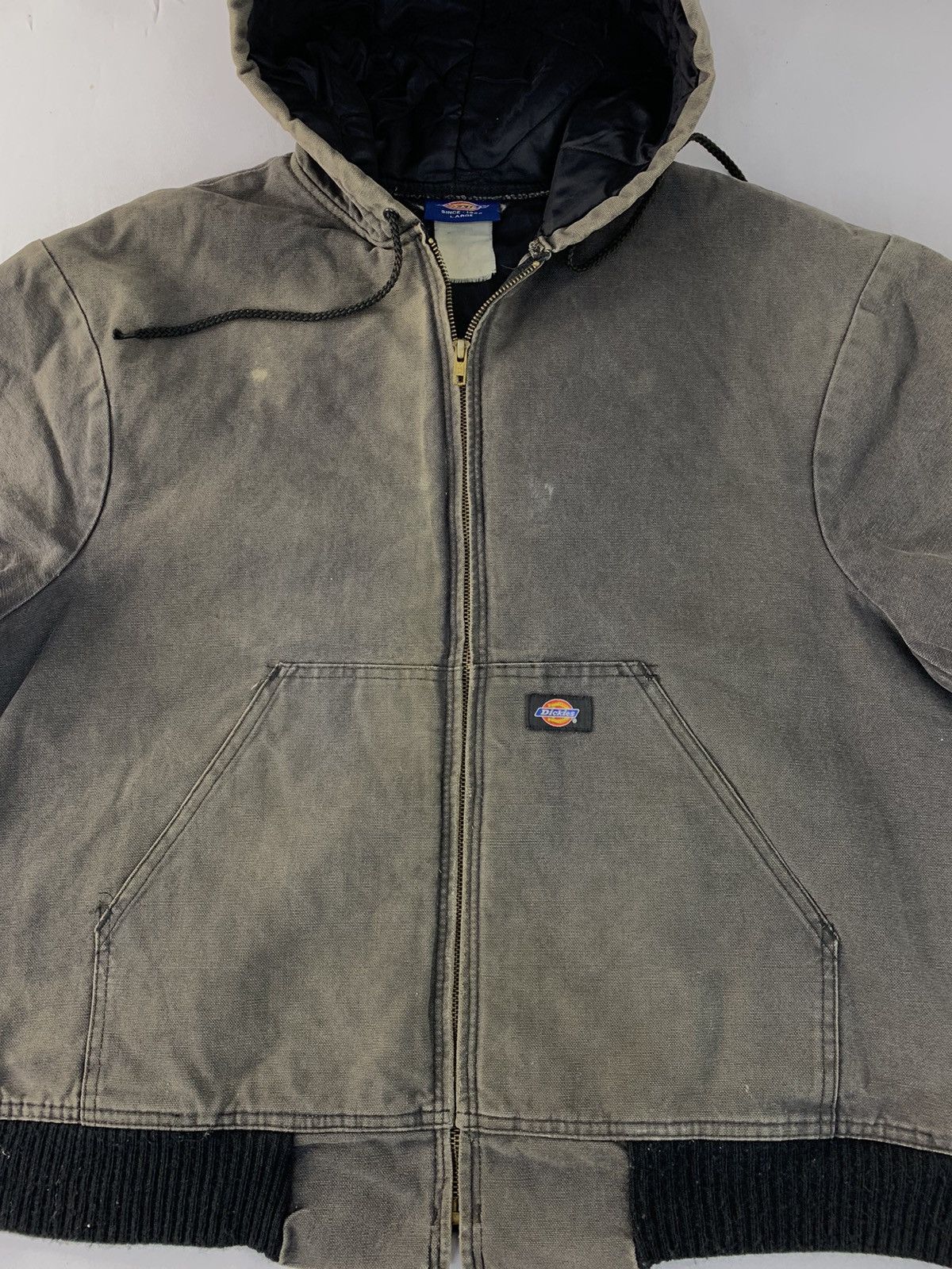 Dickies × Vintage 90s Dickies Padded Hooded Canvas Jacket Big Front Pocket Size US L / EU 52-54 / 3 - 2 Thumbnail