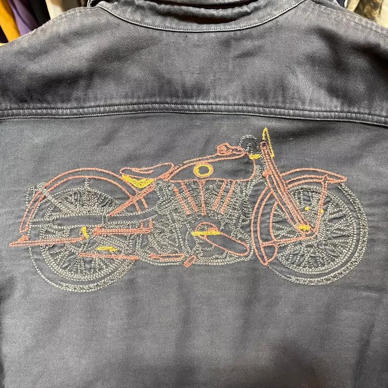 RRL Ralph Lauren RRL Ralph Lauren Motorcycle Embroidered Shirt Size US M / EU 48-50 / 2 - 5 Thumbnail