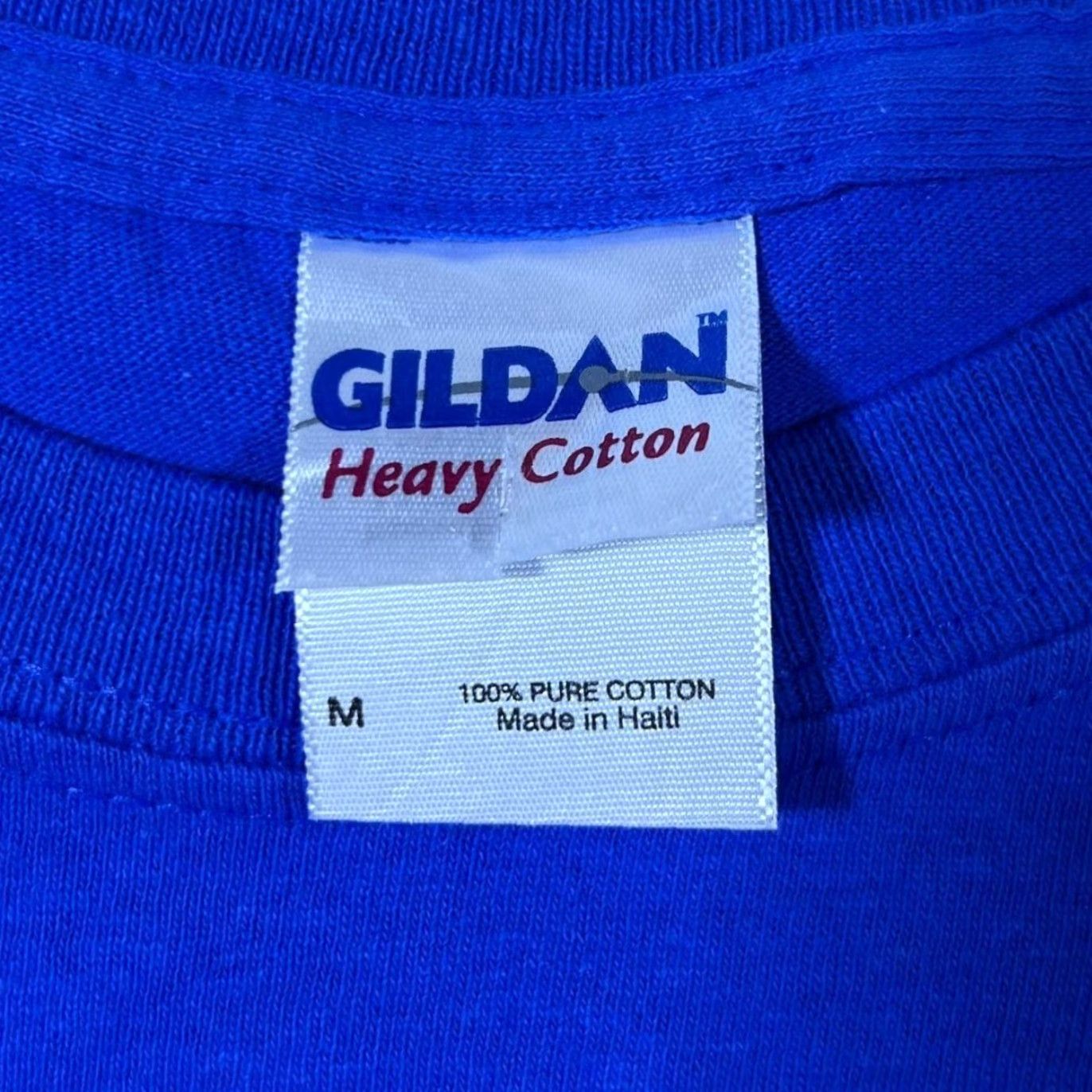 Gildan ARIZONA Cactus Gecko Desert Landscape Souvenir Graphic Blue T-Shirt Medium Mens Crew Neck Short Sleeve Shirt Size US M / EU 48-50 / 2 - 3 Thumbnail
