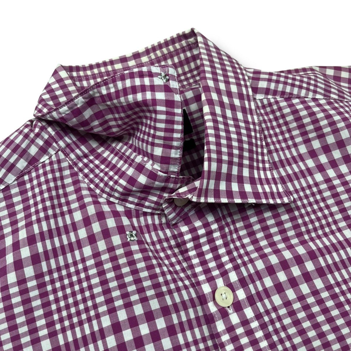 Lanvin Lanvin slimfit checkered short sleeve button shirt Size US M / EU 48-50 / 2 - 5 Thumbnail