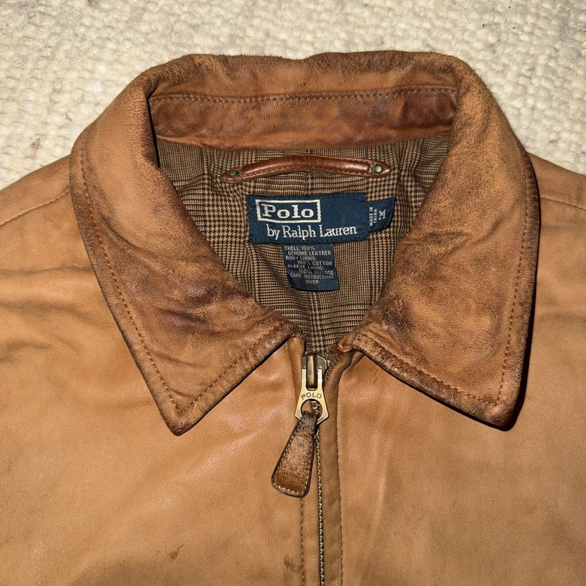 Polo Ralph Lauren Nr. 5/5 ultra rare Polo Ralph Lauren „Bradford“ Lederjacke Size US M / EU 48-50 / 2 - 4 Thumbnail