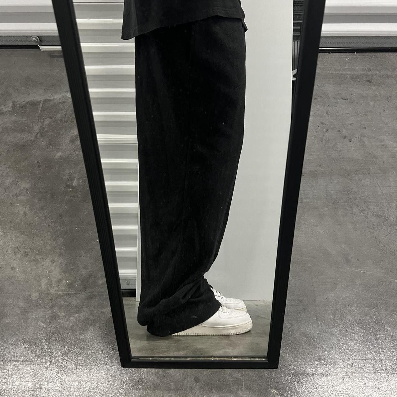 Vintage Crazy Vintage Y2K/2000s Baggy Black WideLeg Sweatpants with Adjustable Waistband and Pockets! Size US 40 / EU 56 - 2 Thumbnail