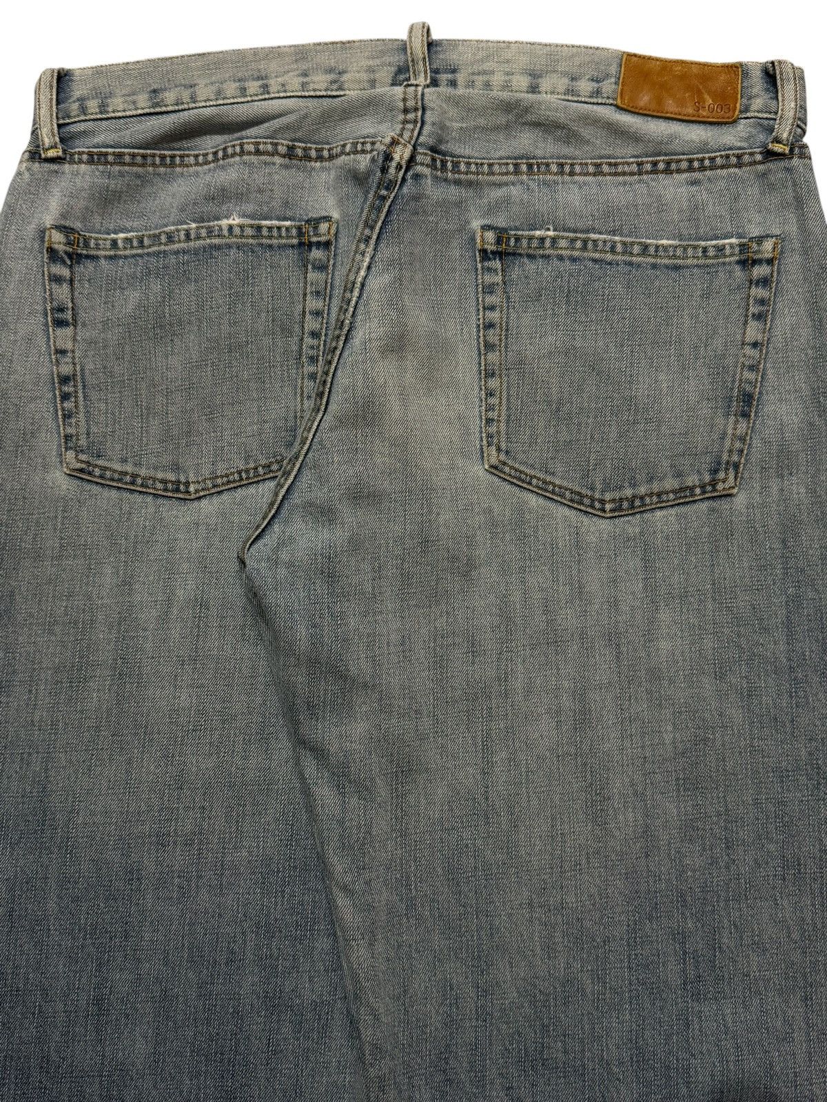 Uniqlo Vintage Y2K Japanese Uniqlo Blue Faded Wash Wide Leg Baggy Size US 34 / EU 50 - 5 Thumbnail