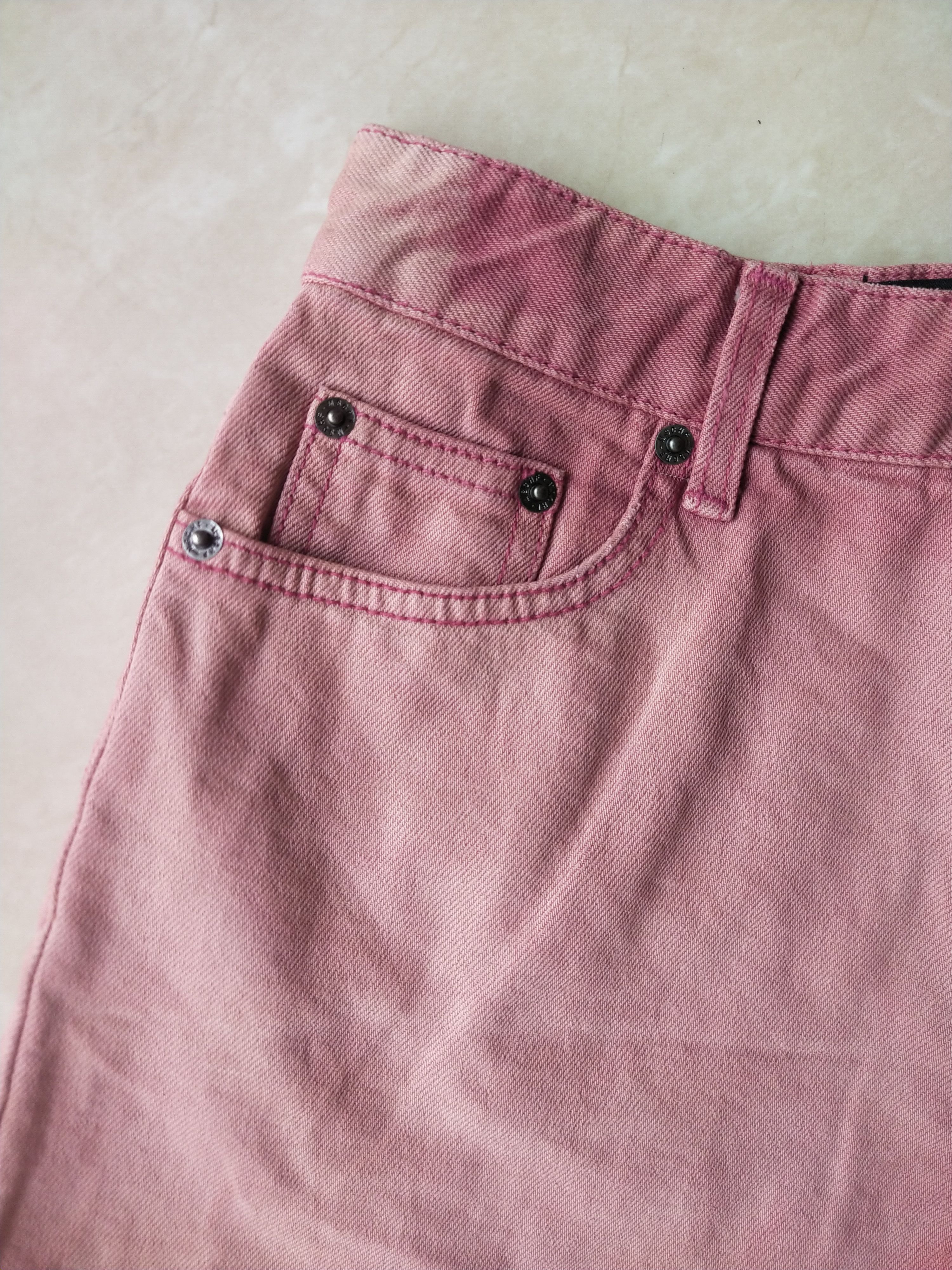 MSCHF MSCHF Pink Denim High-Waist Shorts Korea Size 27" / US 4 / IT 40 - 5 Thumbnail