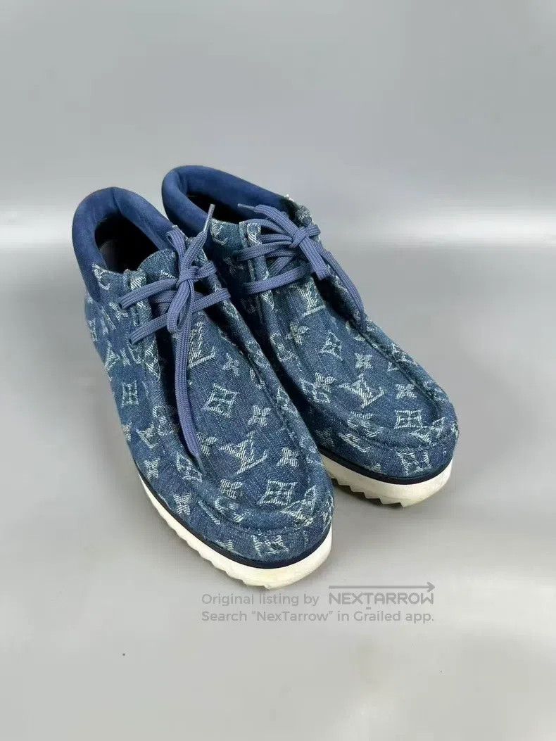 Louis Vuitton Full-print presbyopic denim denim casual sho