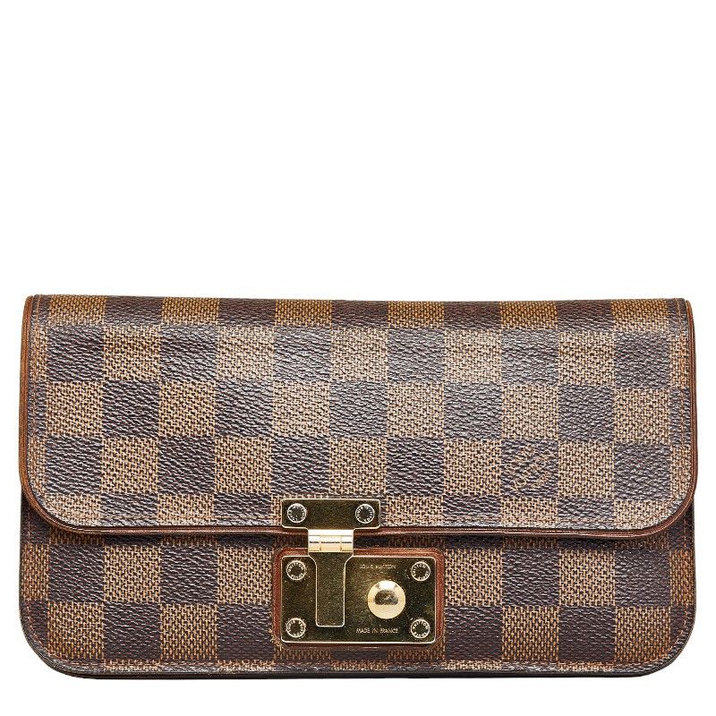image of Louis Vuitton Damier Ebene Portefeuille Ascot in Brown, Women's