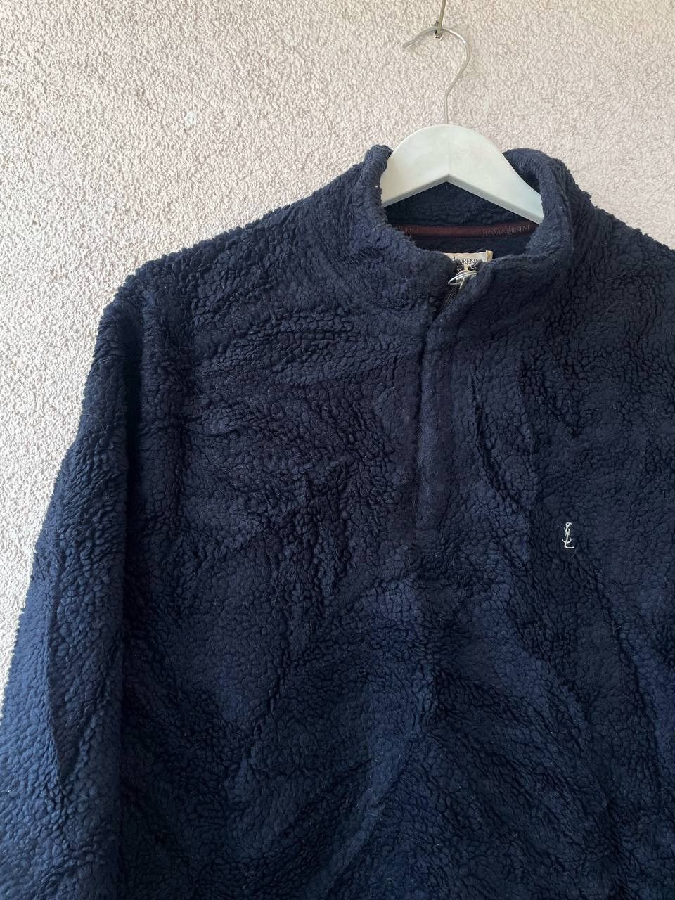Yves Saint Laurent Yves Saint Laurent Men Vintage Blue 1/3 Zip Fleece Size M Size US M / EU 48-50 / 2 - 2 Thumbnail
