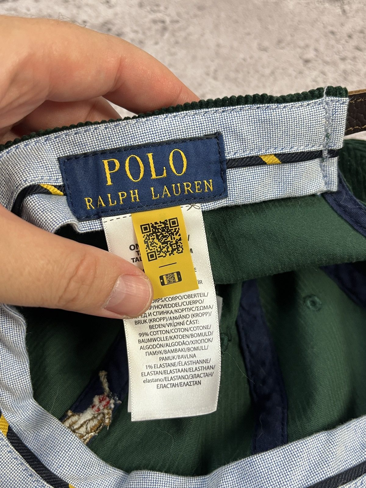 Polo Ralph Lauren Corduroy Baseball Cap Size ONE SIZE - 10 Thumbnail