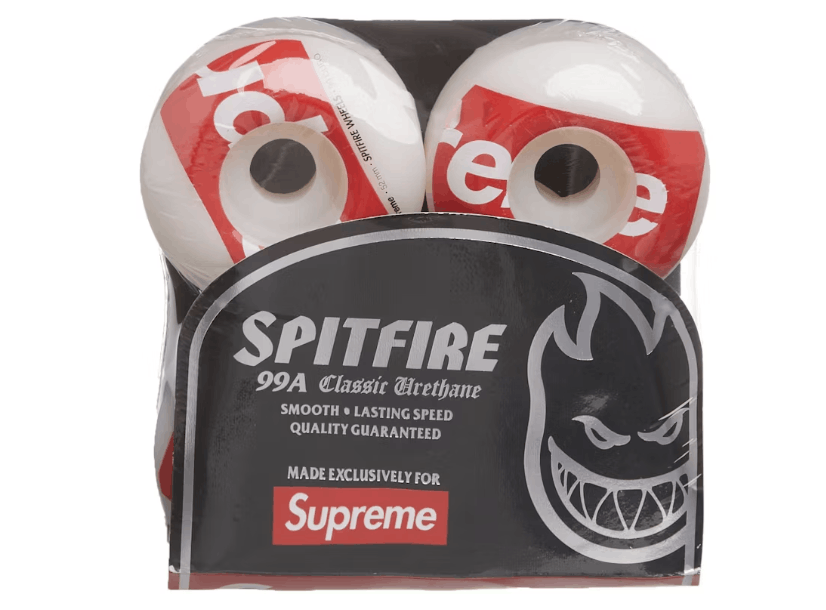 Supreme Supreme x Spitfire Shop Logo Wheels White Size ONE SIZE - 1 Thumbnail