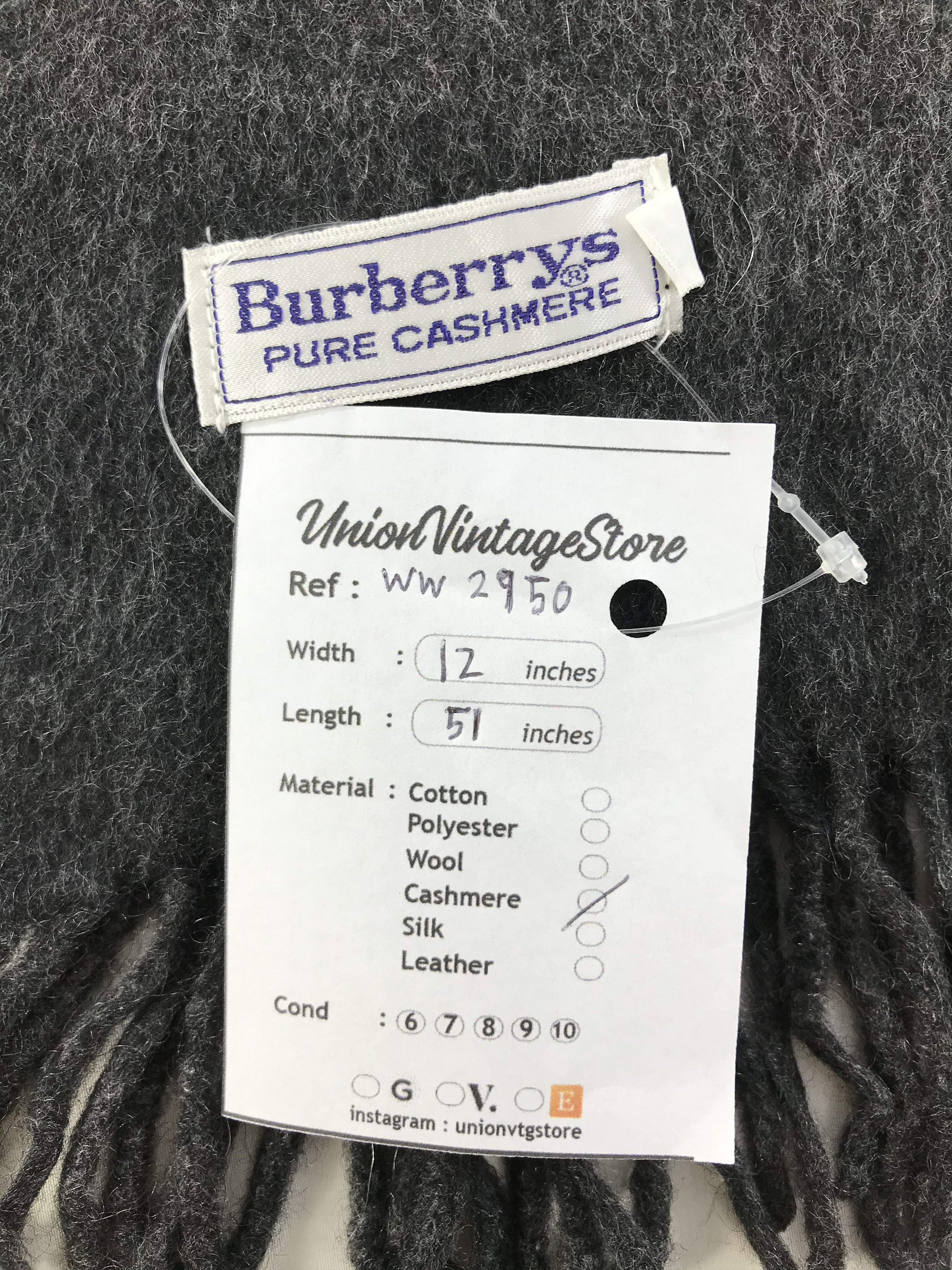 Burberry × Vintage Burberry Scarf / Muffler / Neckwear - WW2950 Size ONE SIZE - 5 Thumbnail