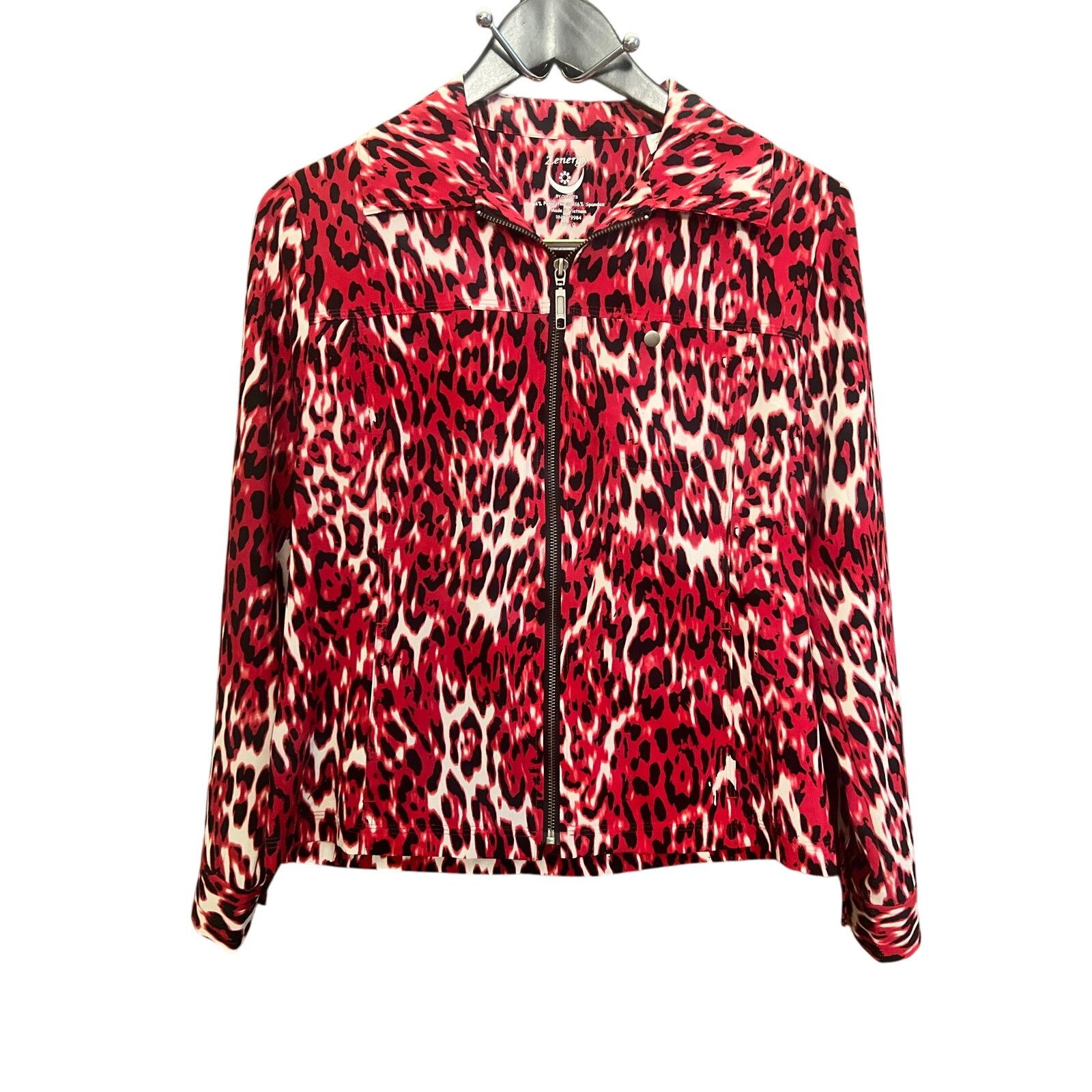 Chicos Chico’s Top Size 0 NWT Animal Print Zip Front Blouse Jacket Size S / US 4 / IT 40 - 1 Thumbnail