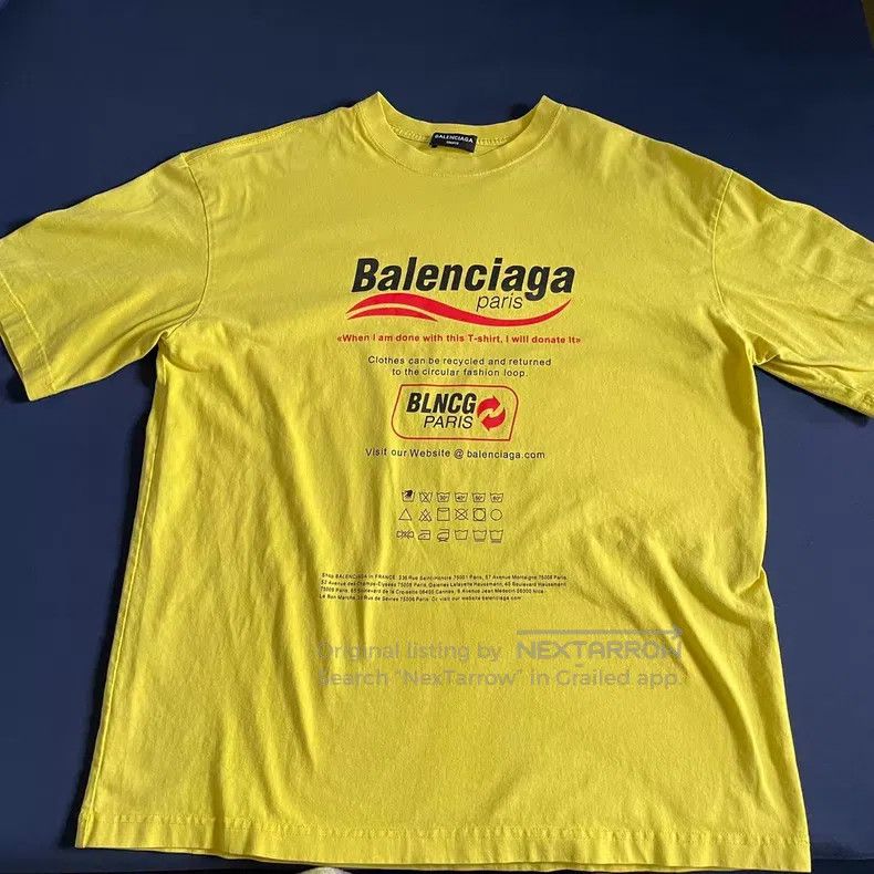 Balenciaga Balenciaga Short Sleeve Size US M / EU 48-50 / 2 - 1 Thumbnail