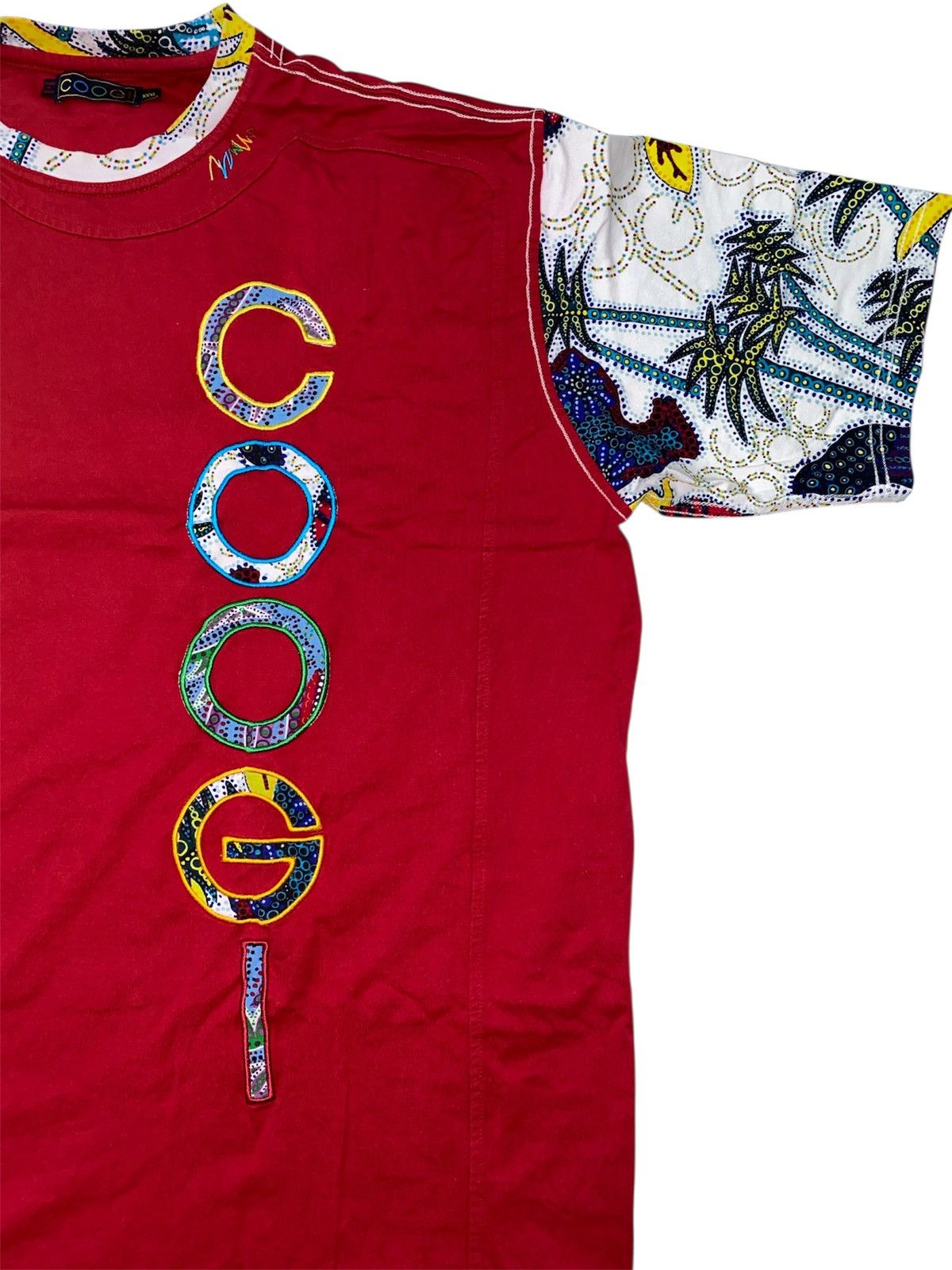 Coogi Coogi oversize spellout tribal sleeve tee Size US XXL / EU 58 / 5 - 5 Thumbnail