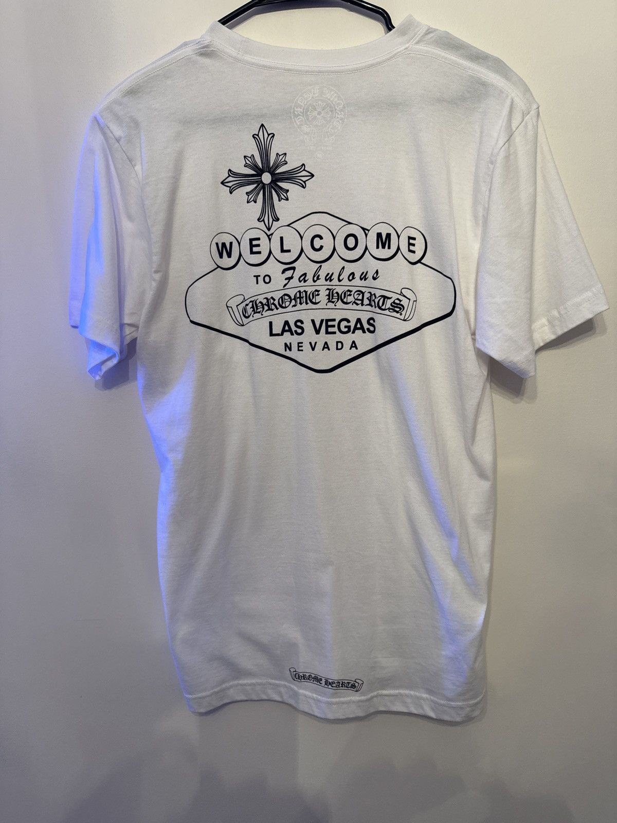 Chrome Hearts Las Vegas Sign Short Sleeve Tee Shirt White