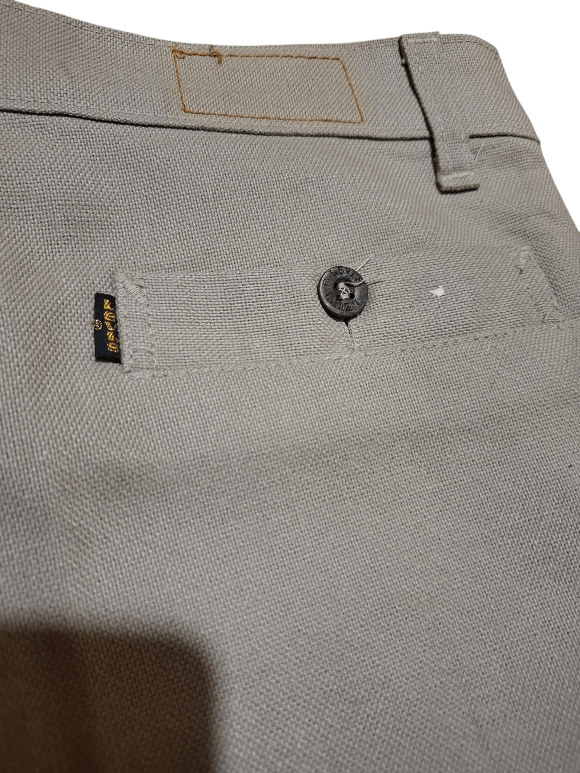 Levi's Vintage 70s Levi’s Sta-Prest Black Tab Bell Bottoms RARE Size US 29 - 18 Thumbnail